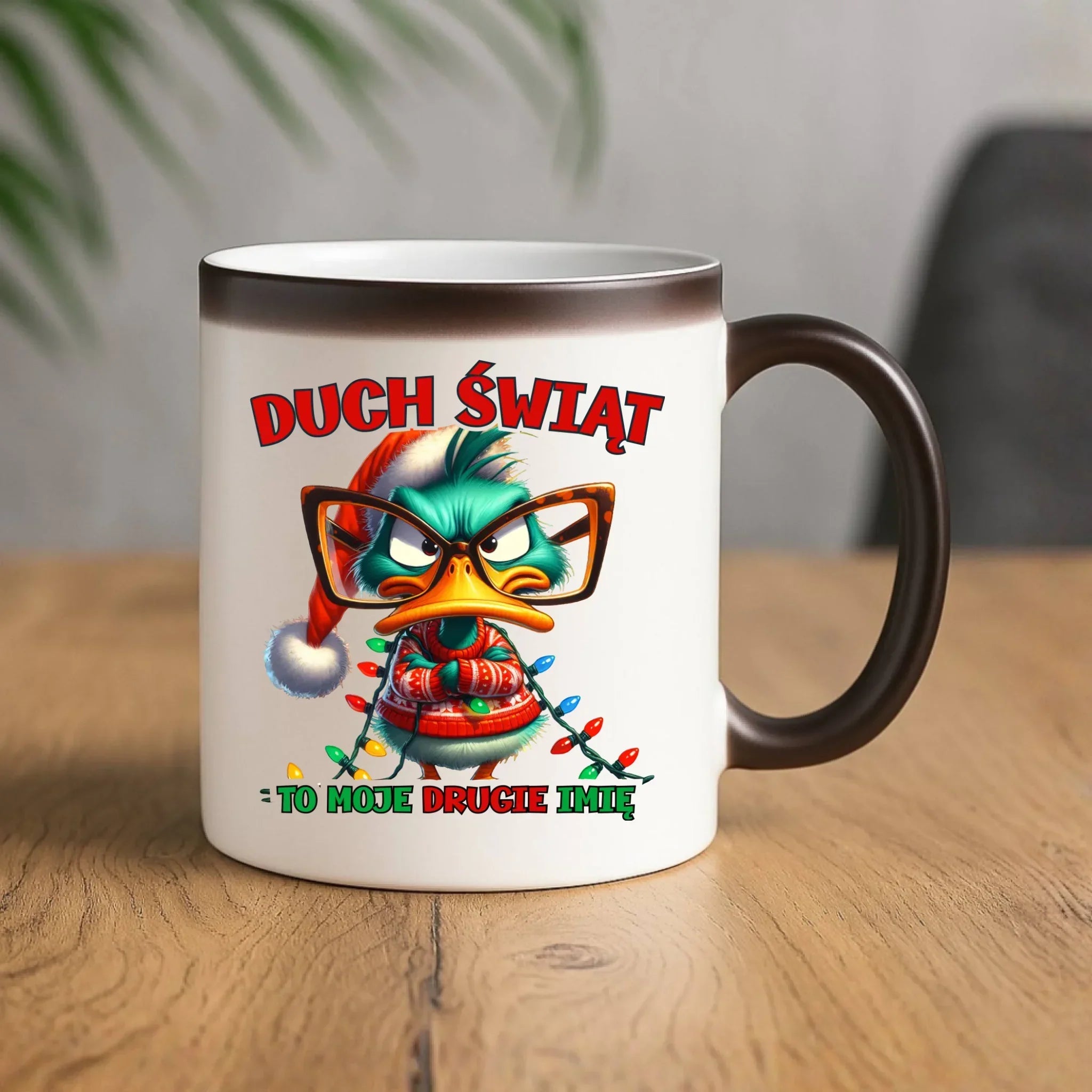 Kubek magiczny świąteczny - Duch Świąt to moje drugie imię BN76 - StoryCups.pl