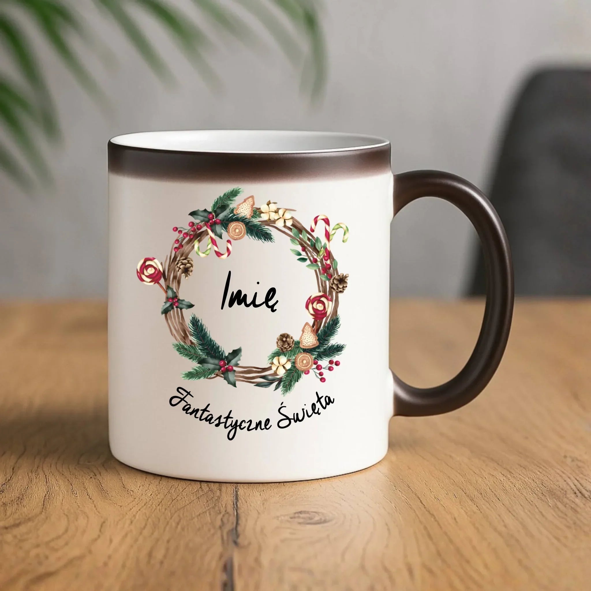 Kubek magiczny świąteczny - Fantastyczne Święta - personalizowany BN14 - StoryCups.pl