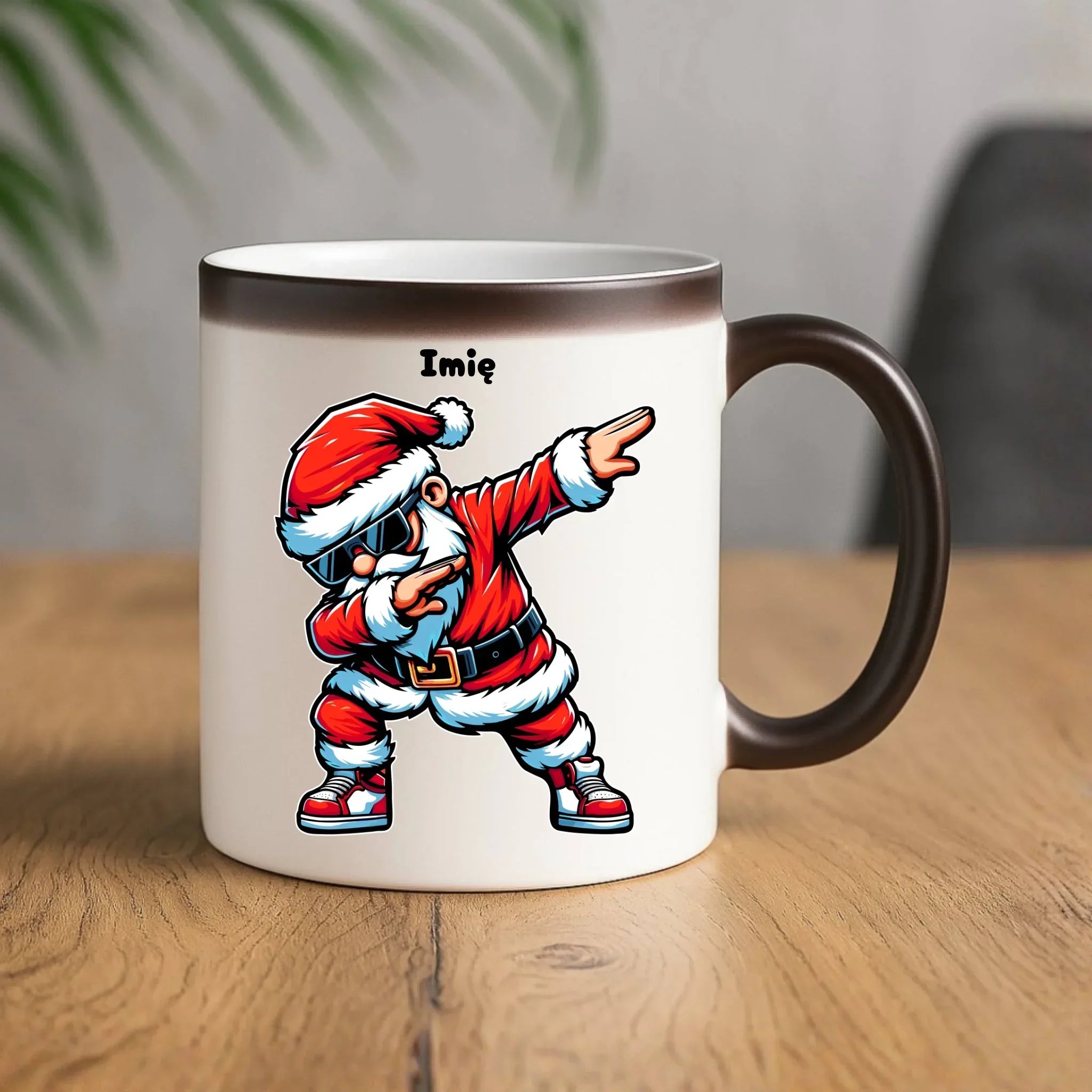 Kubek magiczny świąteczny z Mikołajem - na Mikołajki - personalizowany BN136 - StoryCups.pl