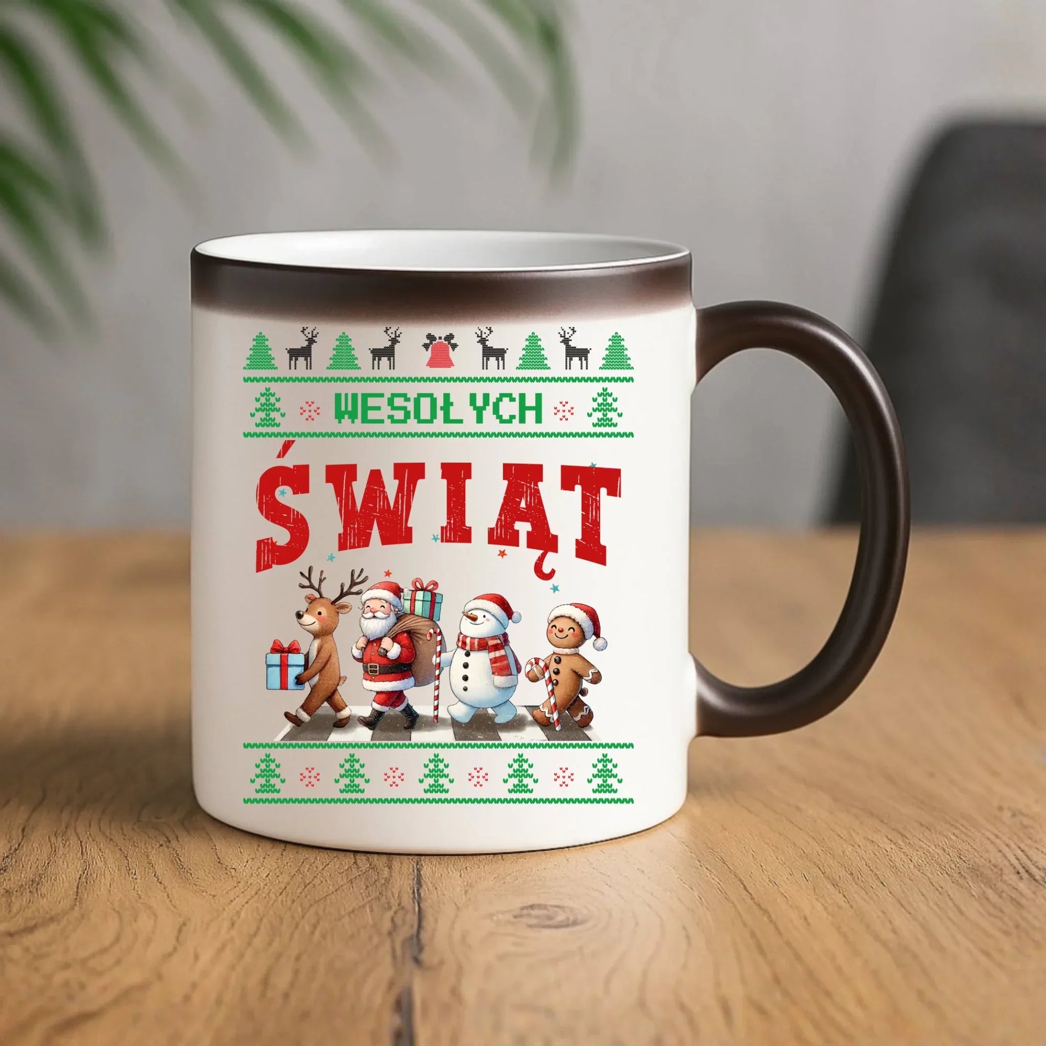 Kubek magiczny świąteczny - Wesołych Świąt BN06 - StoryCups.pl
