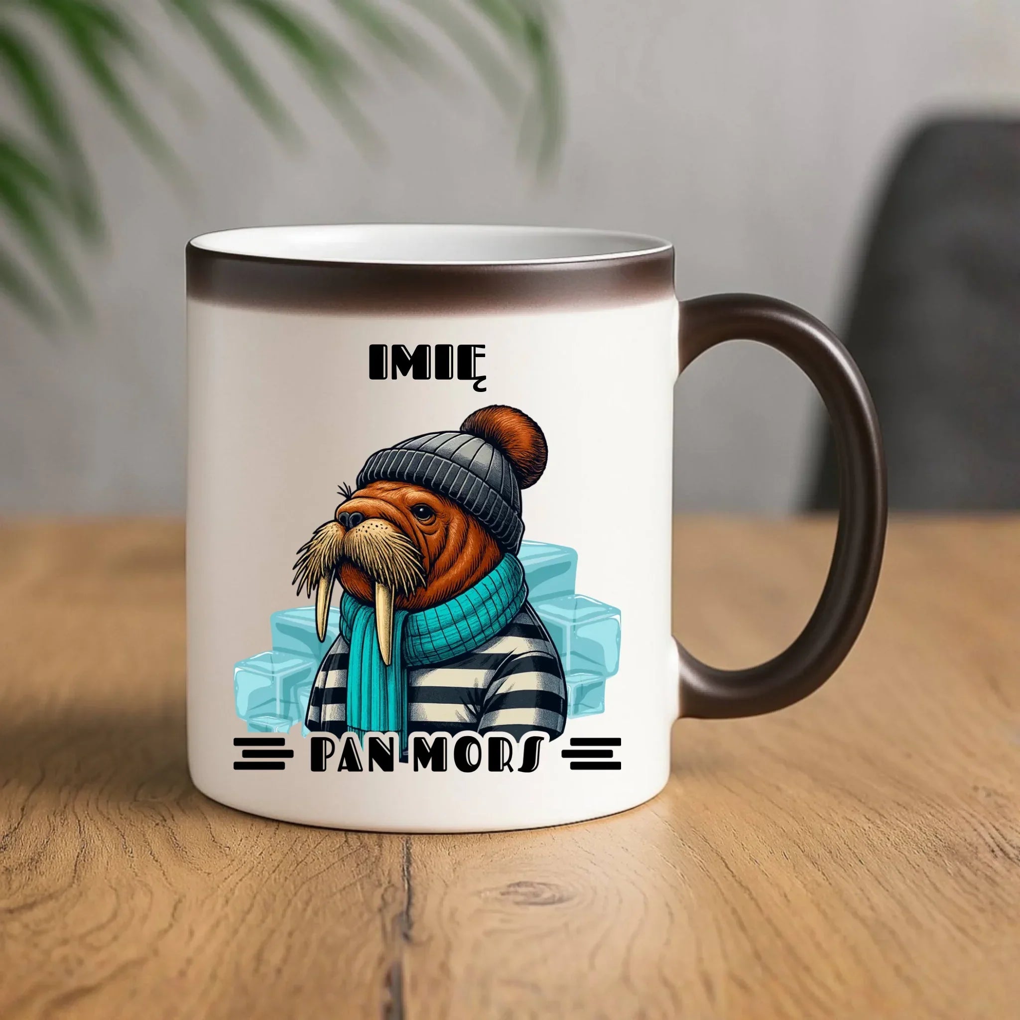 Kubek magiczny - prezent dla morsa - Pan Mors - personalizowany HM15 - StoryCups.pl