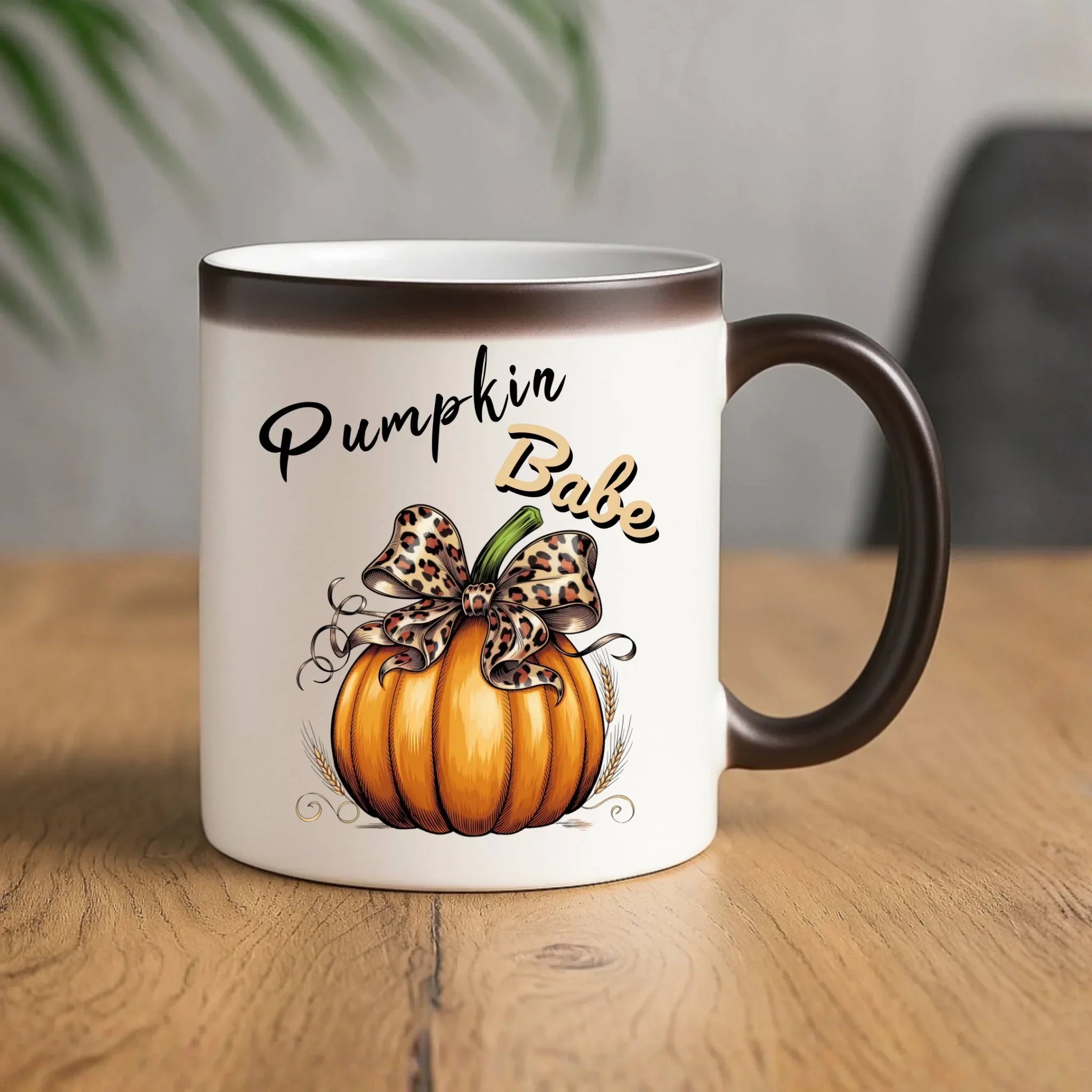 Kubek magiczny jesienny - Pumpkin Babe - dla miłośniczki dyni JS33 - StoryCups.pl