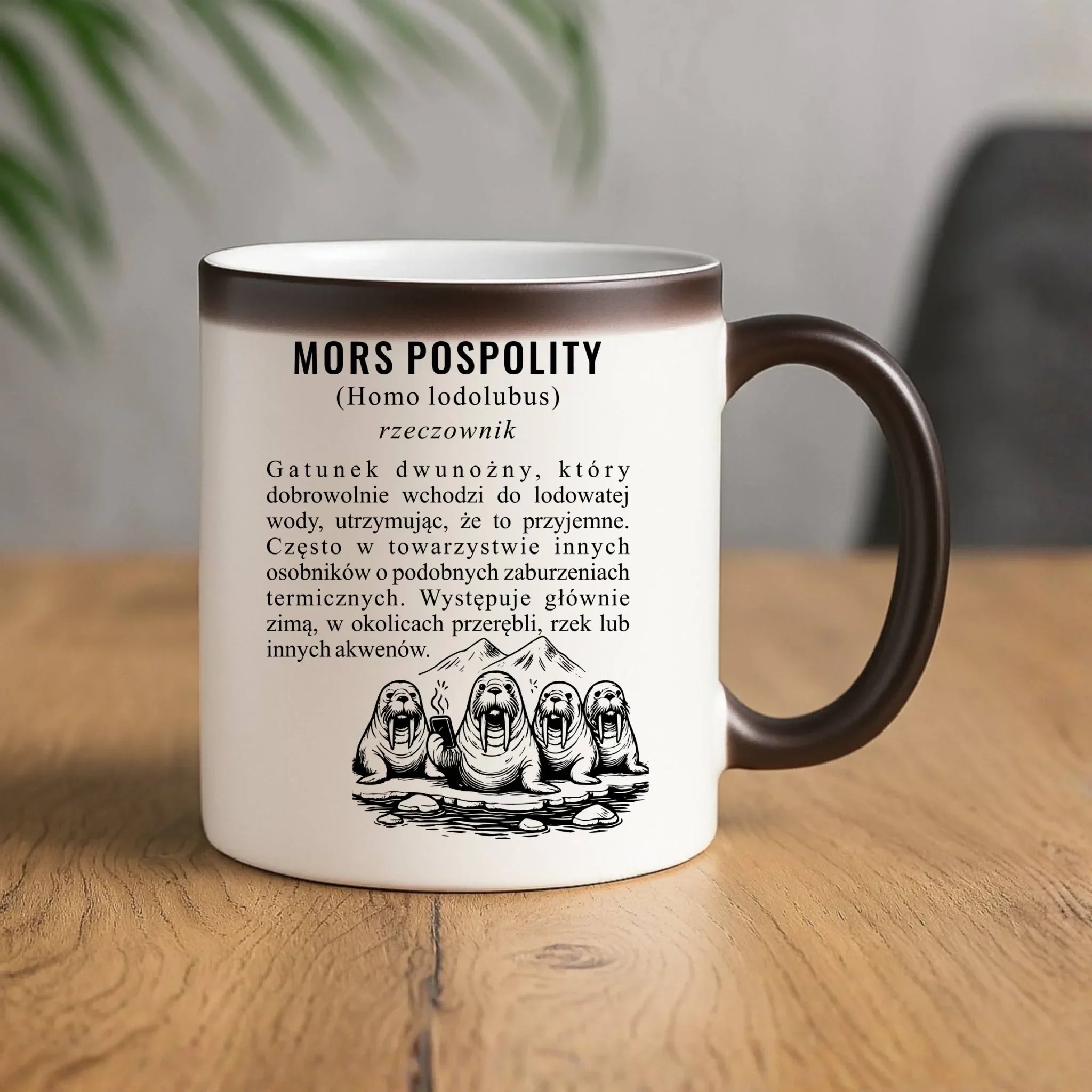 Kubek magiczny - prezent dla morsa - Mors pospolity [Homo lodolubus] HM12 - StoryCups.pl