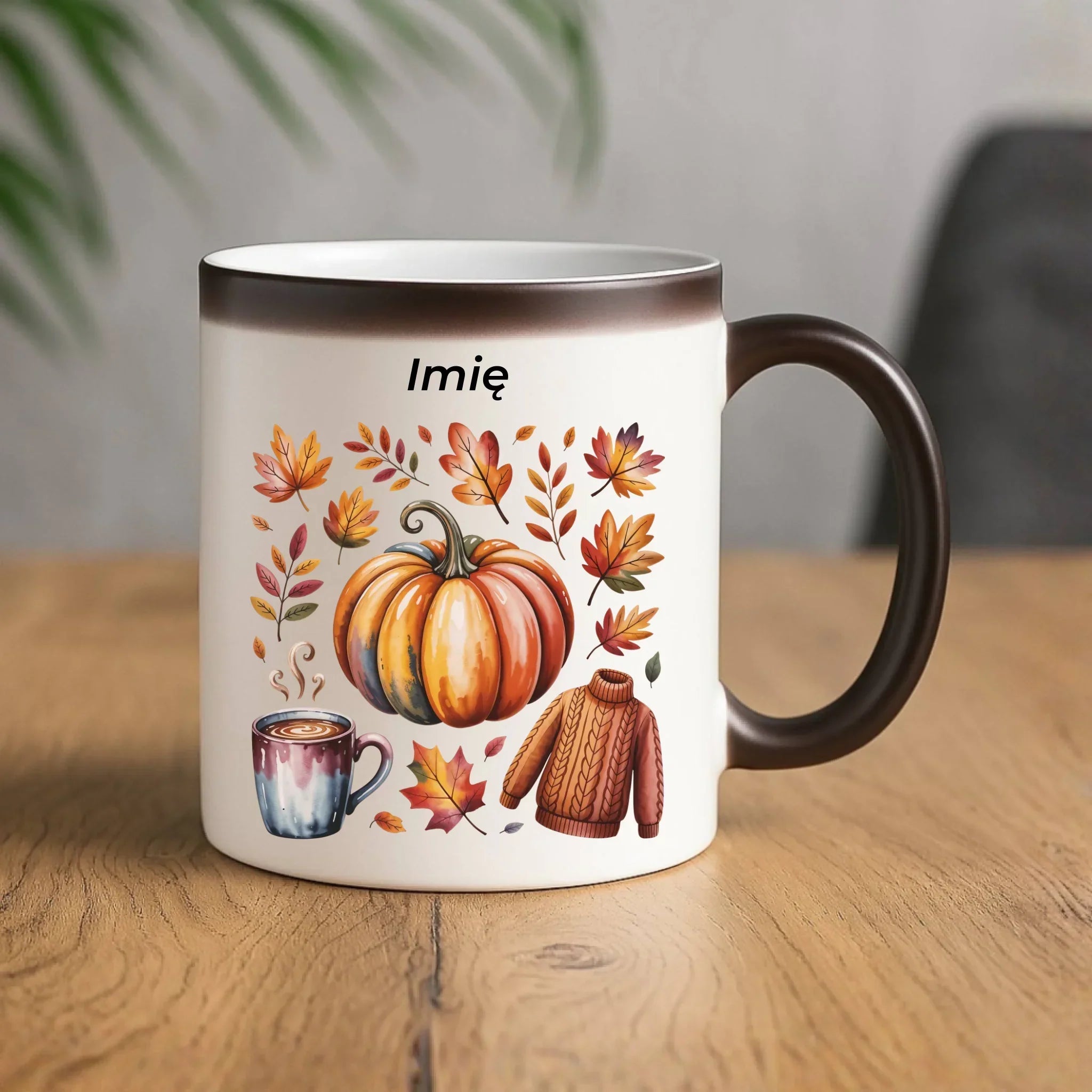 Kubek magiczny jesienny - Złota jesień - personalizowany JS30 - StoryCups.pl