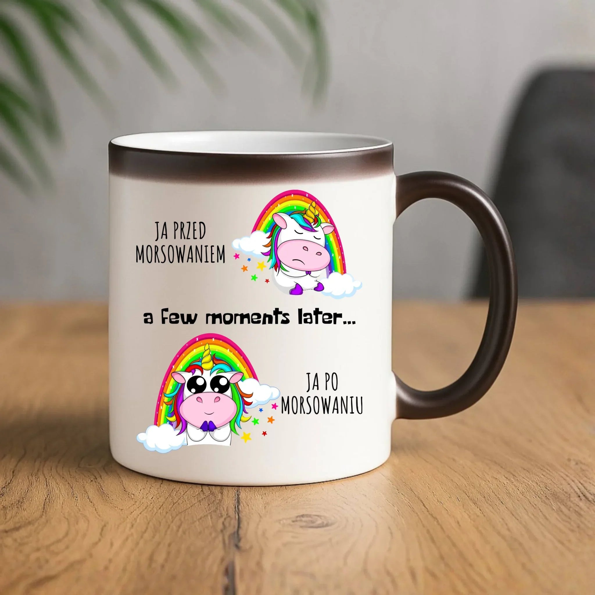 Kubek magiczny - prezent dla morsa - Jednorożec - Ja po morsowaniu HM11 - StoryCups.pl