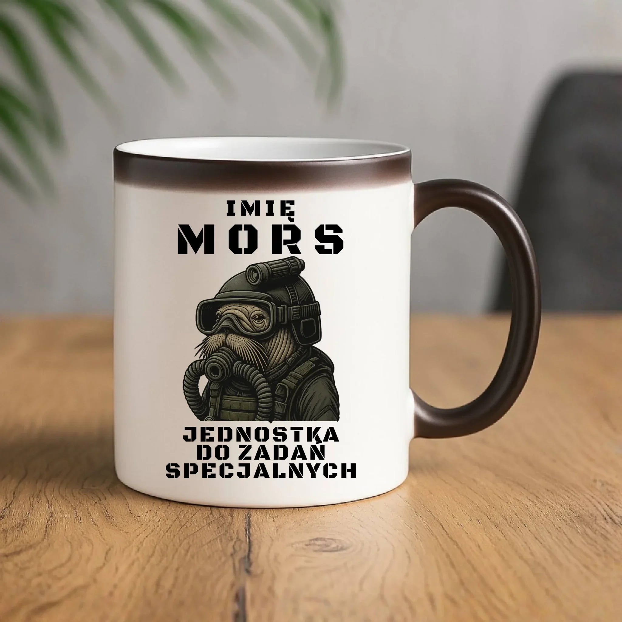 Kubek magiczny - prezent dla morsa - Mors do zadań specjalnych - personalizowany HM07 - StoryCups.pl