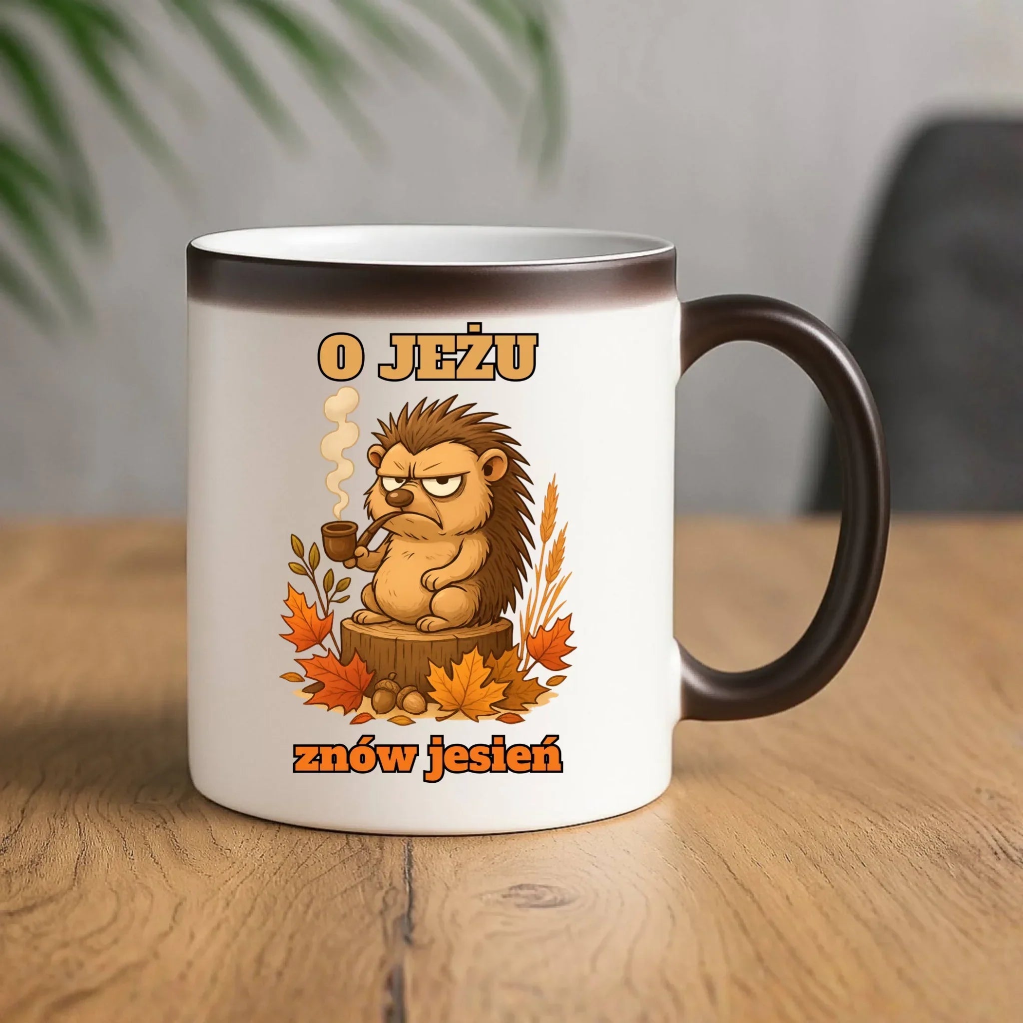 Kubek magiczny jesienny - O jeżu znów jesień JS20 - StoryCups.pl