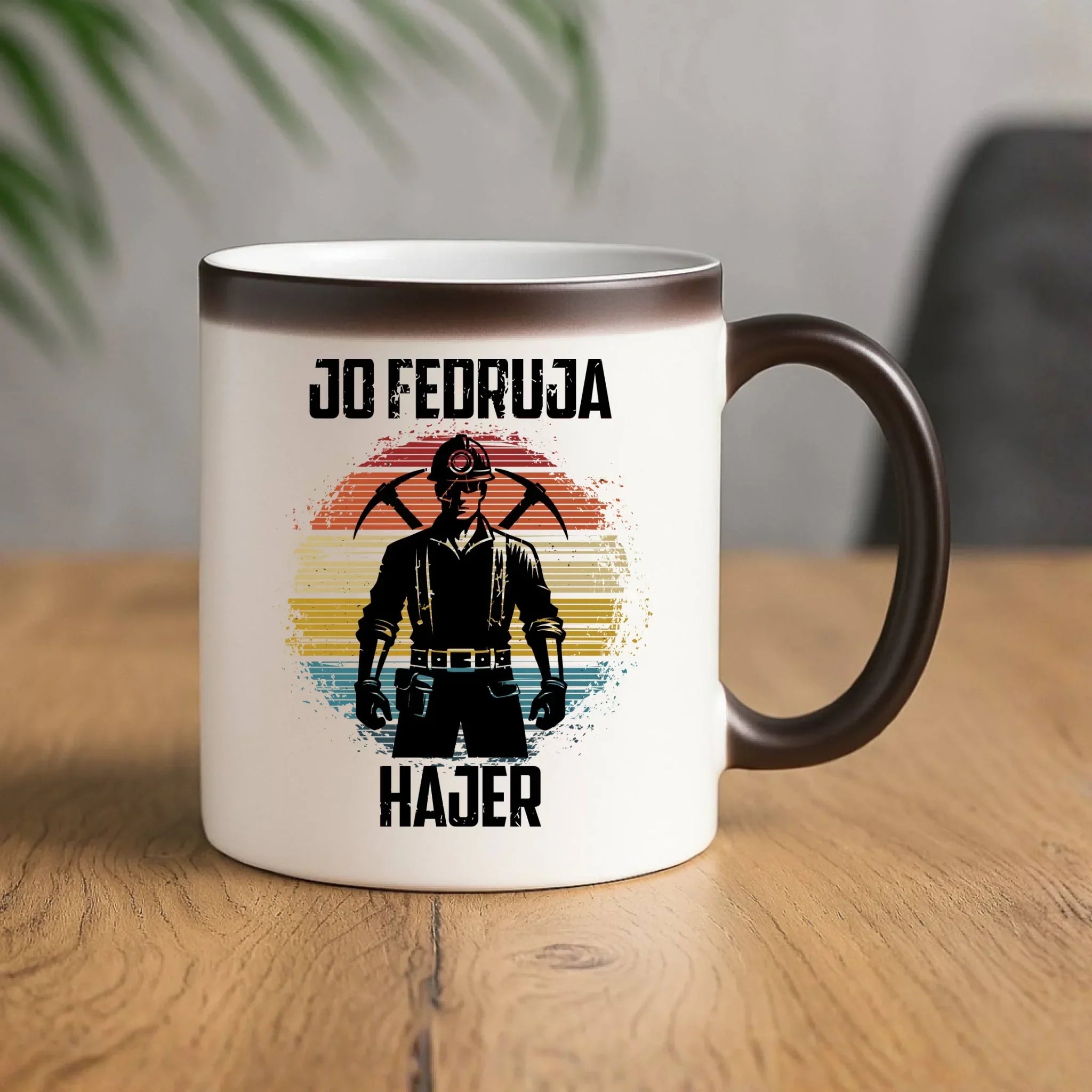 Kubek magiczny - prezent dla górnika - Jo fedruja Hajer G26 - StoryCups.pl