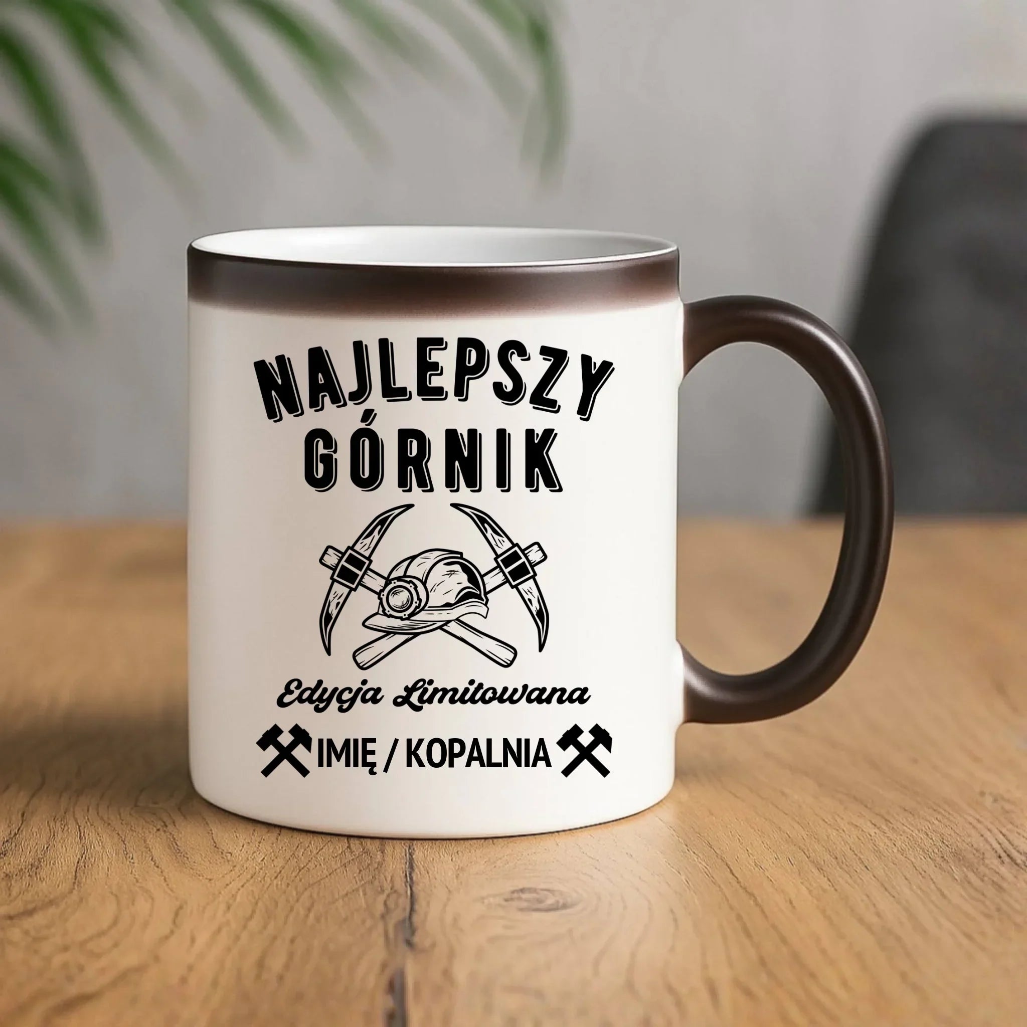 Kubek magiczny - prezent dla górnika - Najlepszy górnik - personalizowany G27 - StoryCups.pl