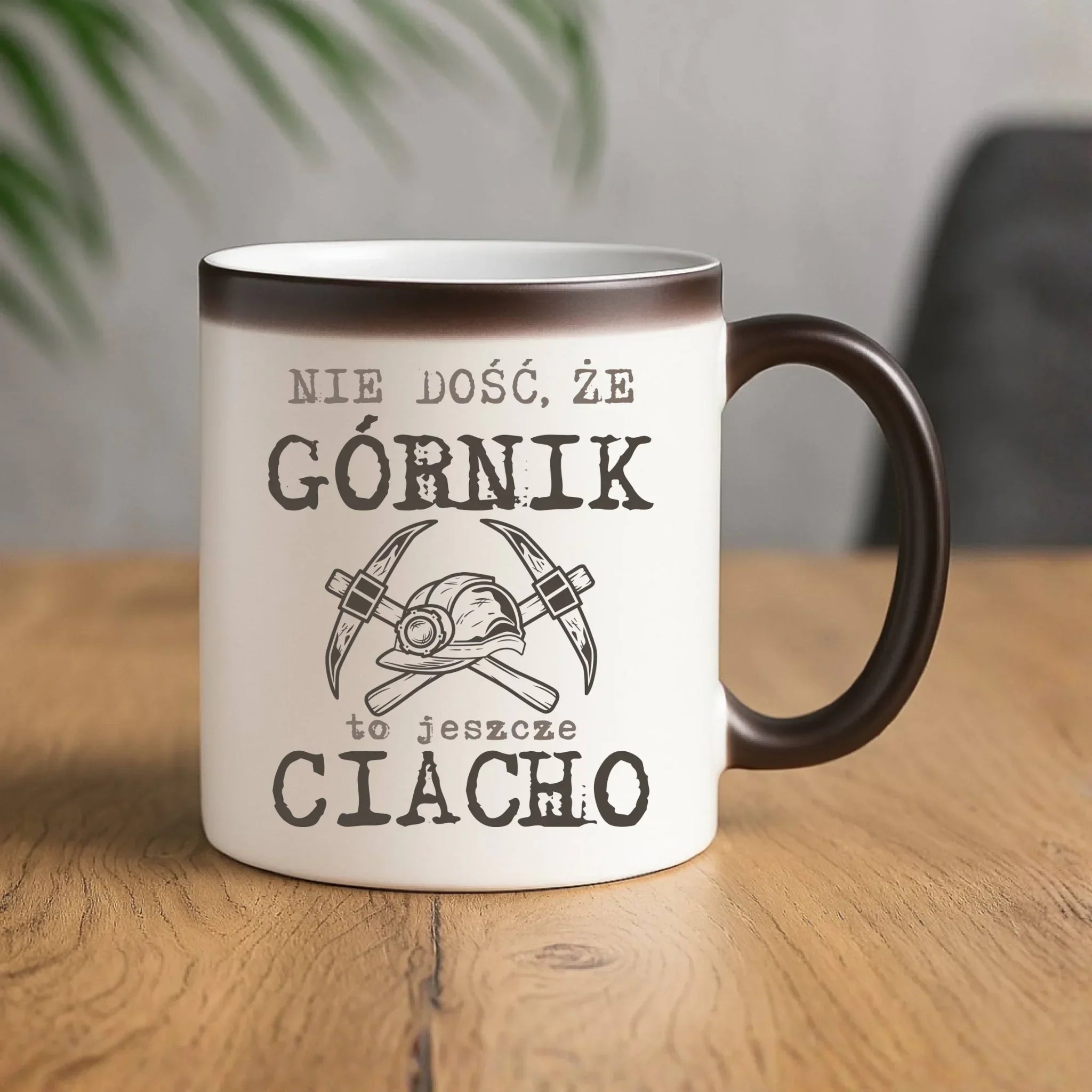 Kubek magiczny - prezent dla górnika - Nie dość, że górnik to jeszcze ciacho G17 - StoryCups.pl