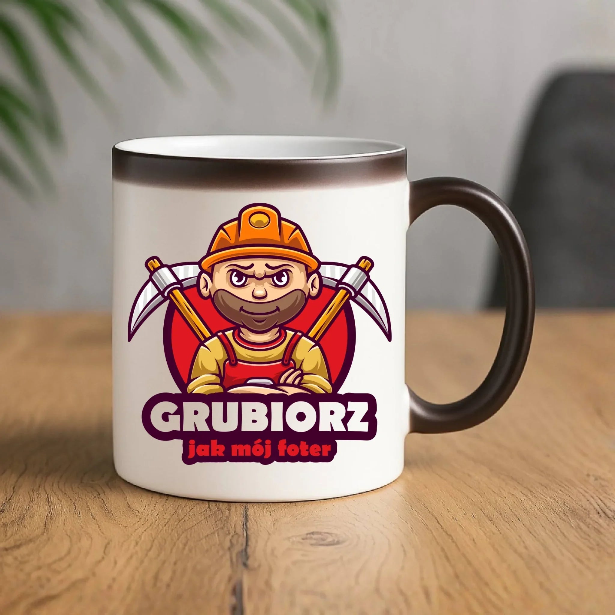 Kubek magiczny - prezent dla górnika - Grubiorz jak mój foter G13 - StoryCups.pl