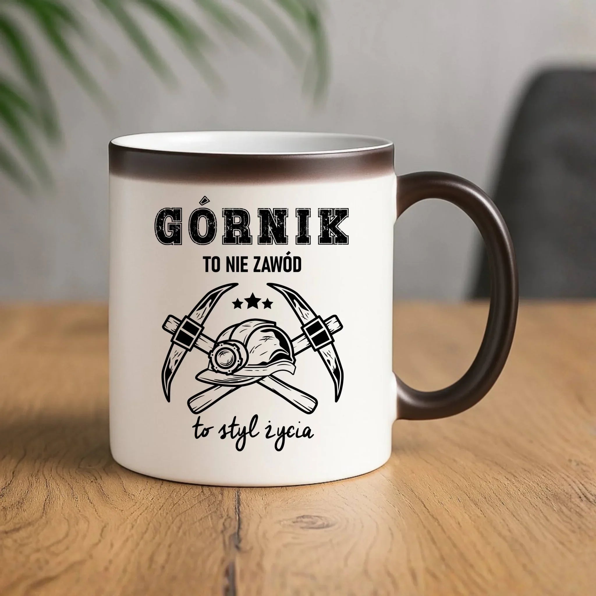 Kubek magiczny - prezent dla górnika - Górnik to nie zawód to styl życia G05 - StoryCups.pl