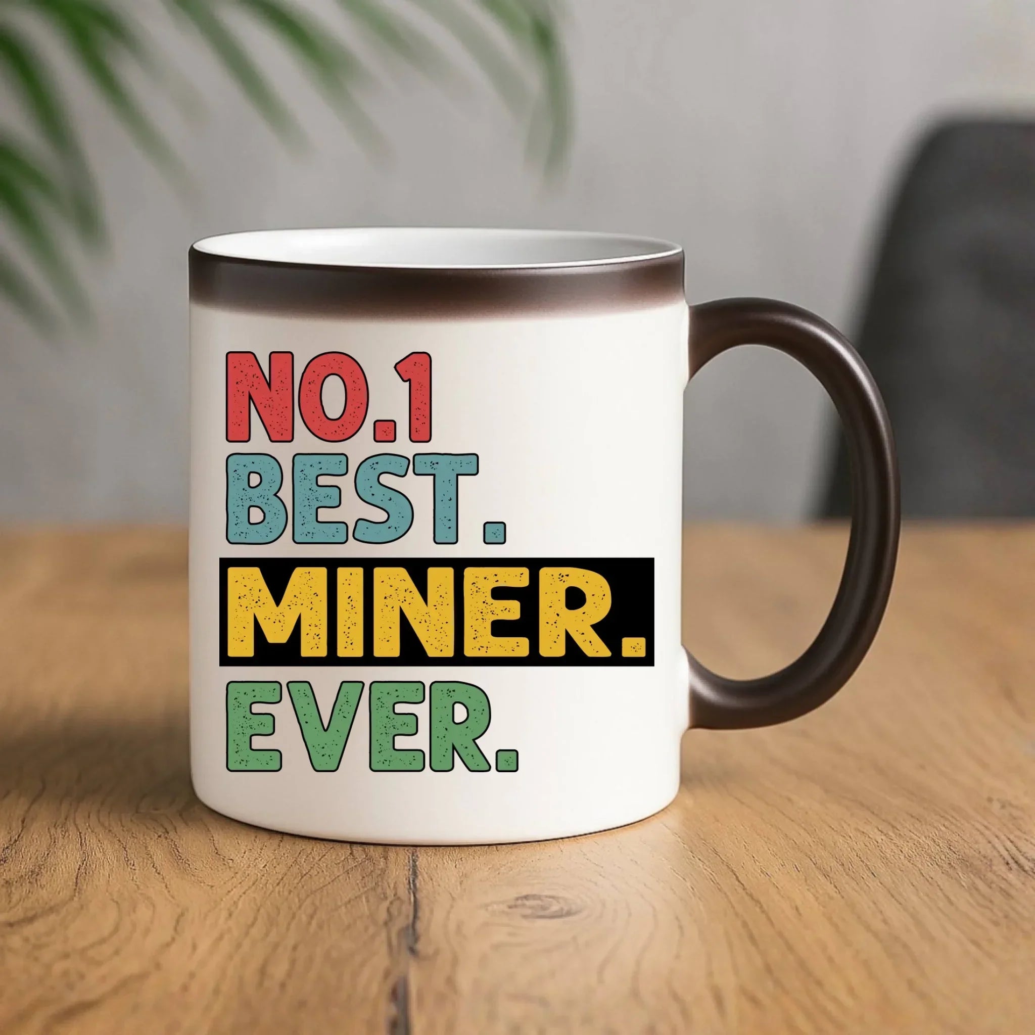 Kubek magiczny - prezent dla górnika - Best miner ever G12 - StoryCups.pl