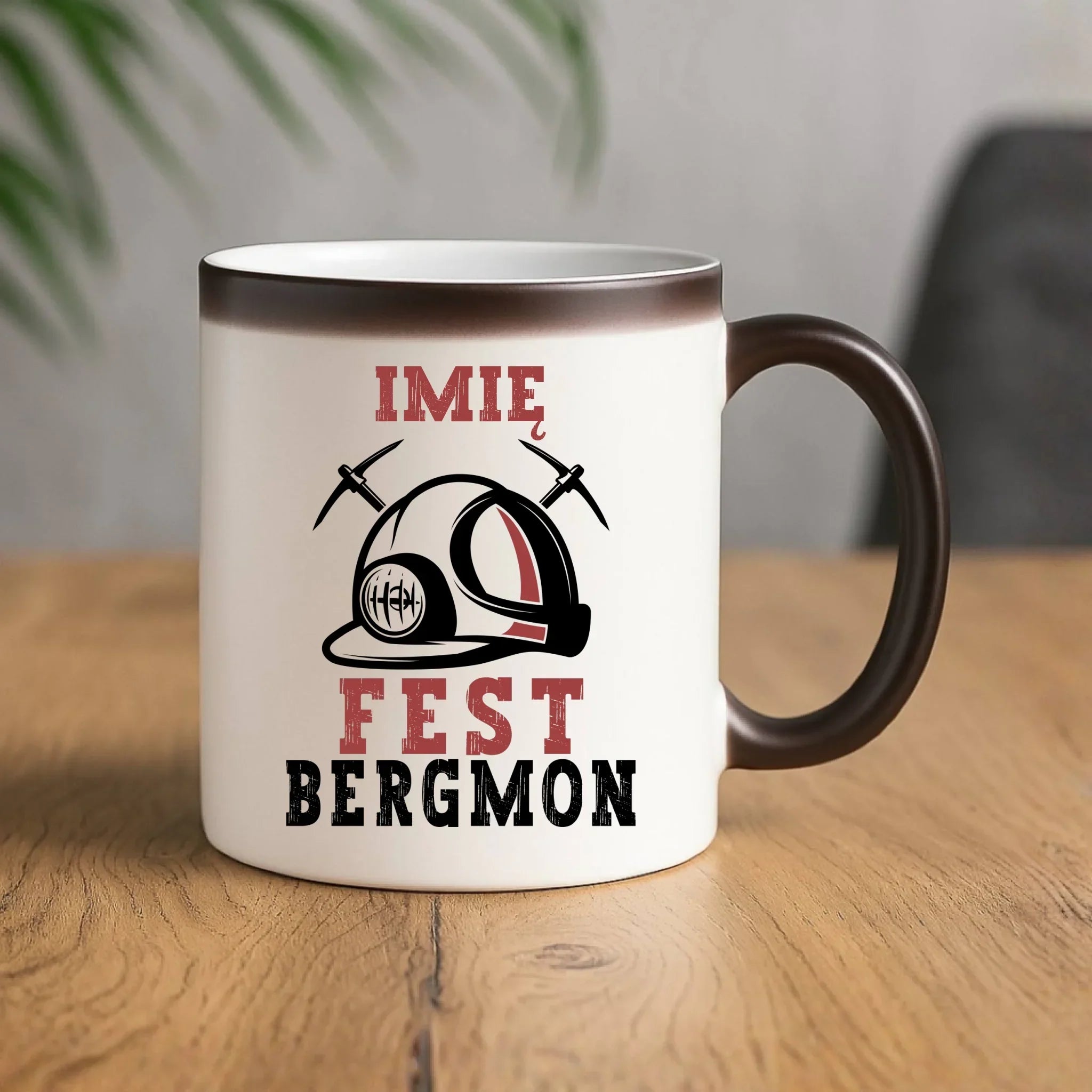 Kubek magiczny - prezent dla górnika - Fest bergmon - personalizowany G07 - StoryCups.pl