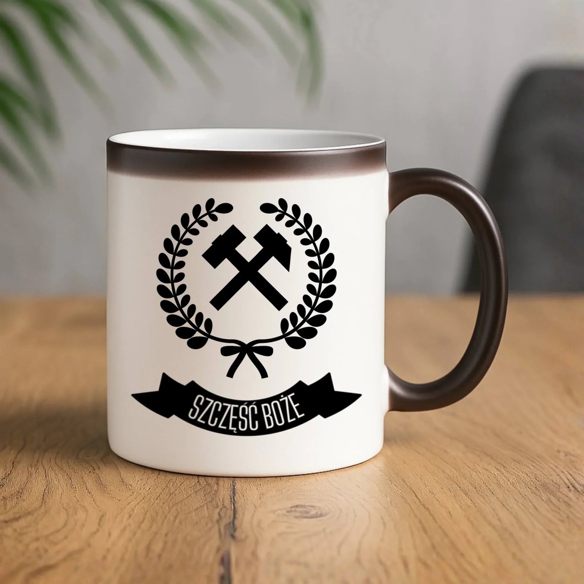 Kubek magiczny - prezent dla górnika - Szczęść Boże G02 - StoryCups.pl