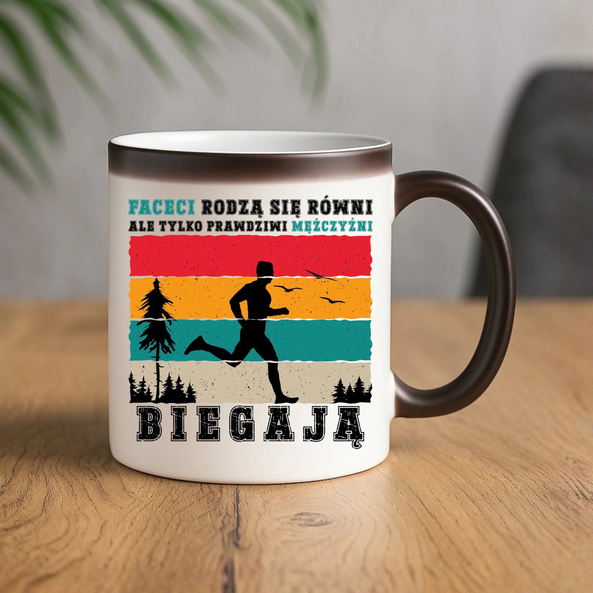 Kubek magiczny dla biegacza - Prawdziwi mężczyźni biegają HB02