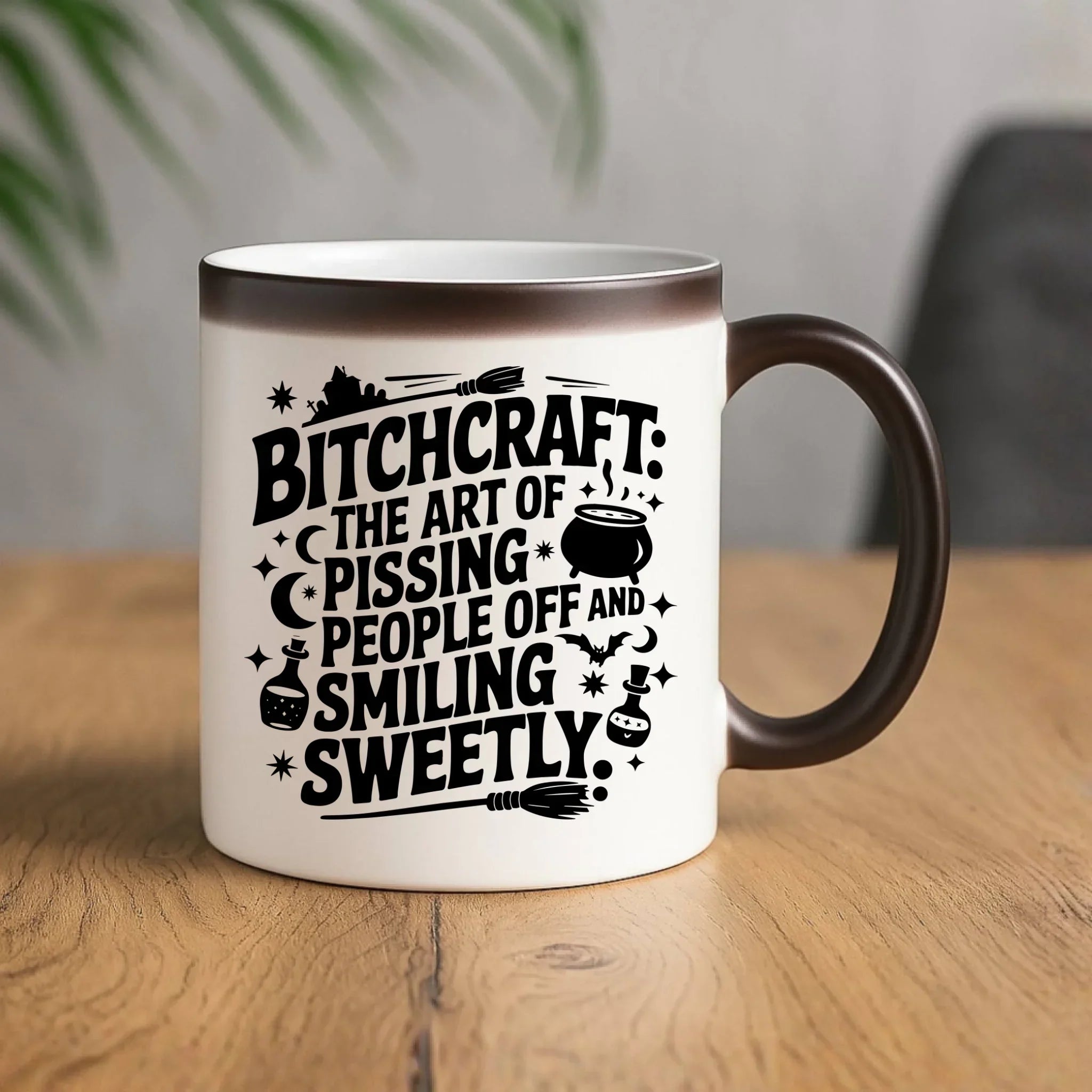 Kubek magiczny na Halloween - Bitchcraft HL25 - StoryCups.pl