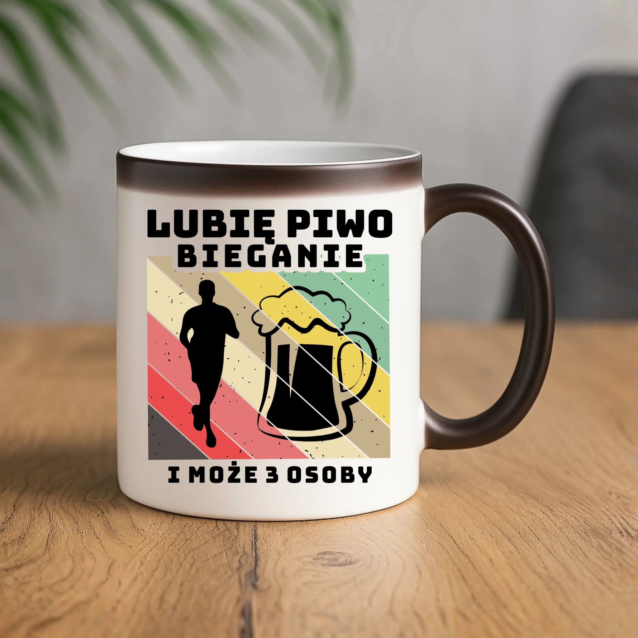 Kubek magiczny dla biegacza - Lubię piwo bieganie HB01