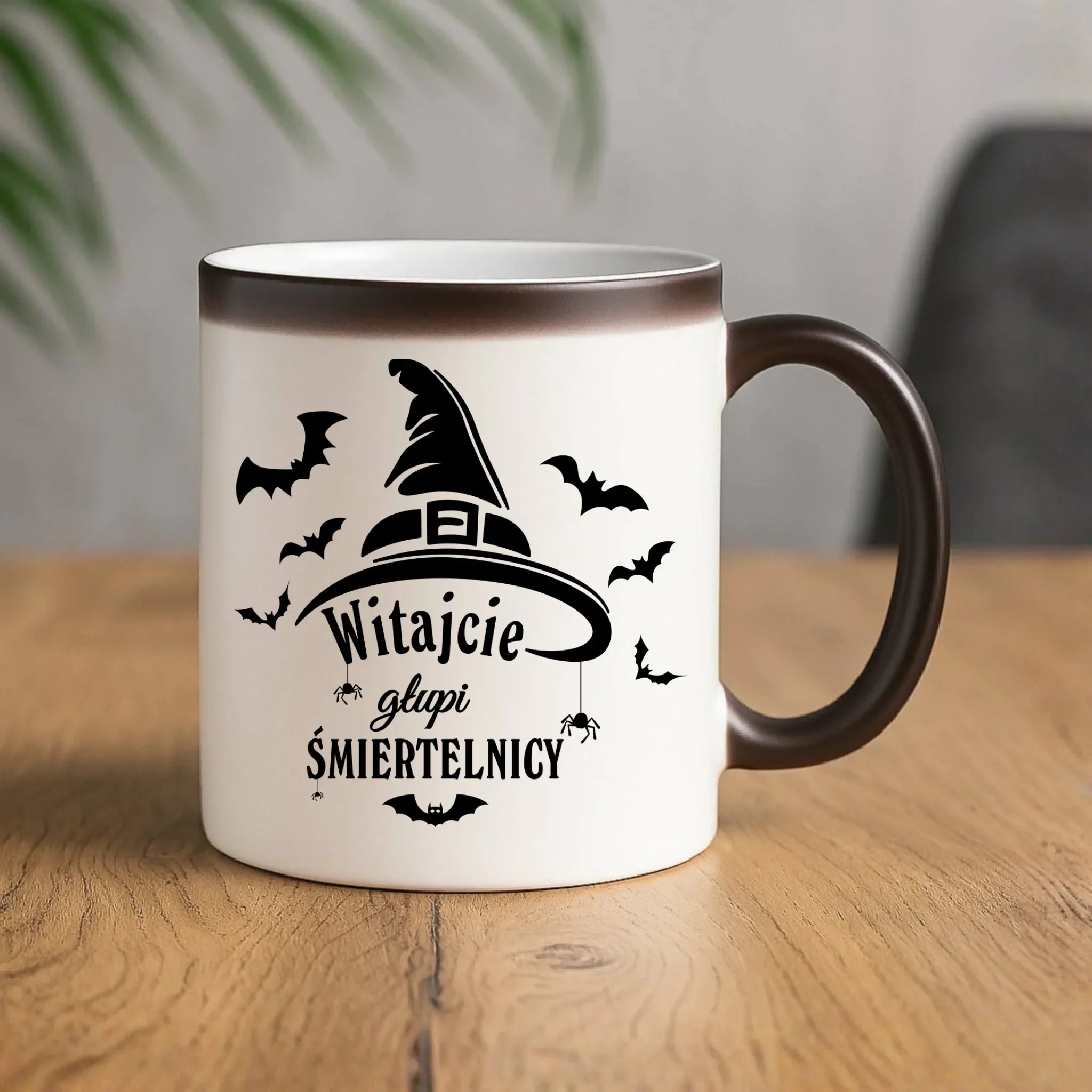 Kubek magiczny na Halloween - Witajcie głupi śmiertelnicy HL23 - StoryCups.pl