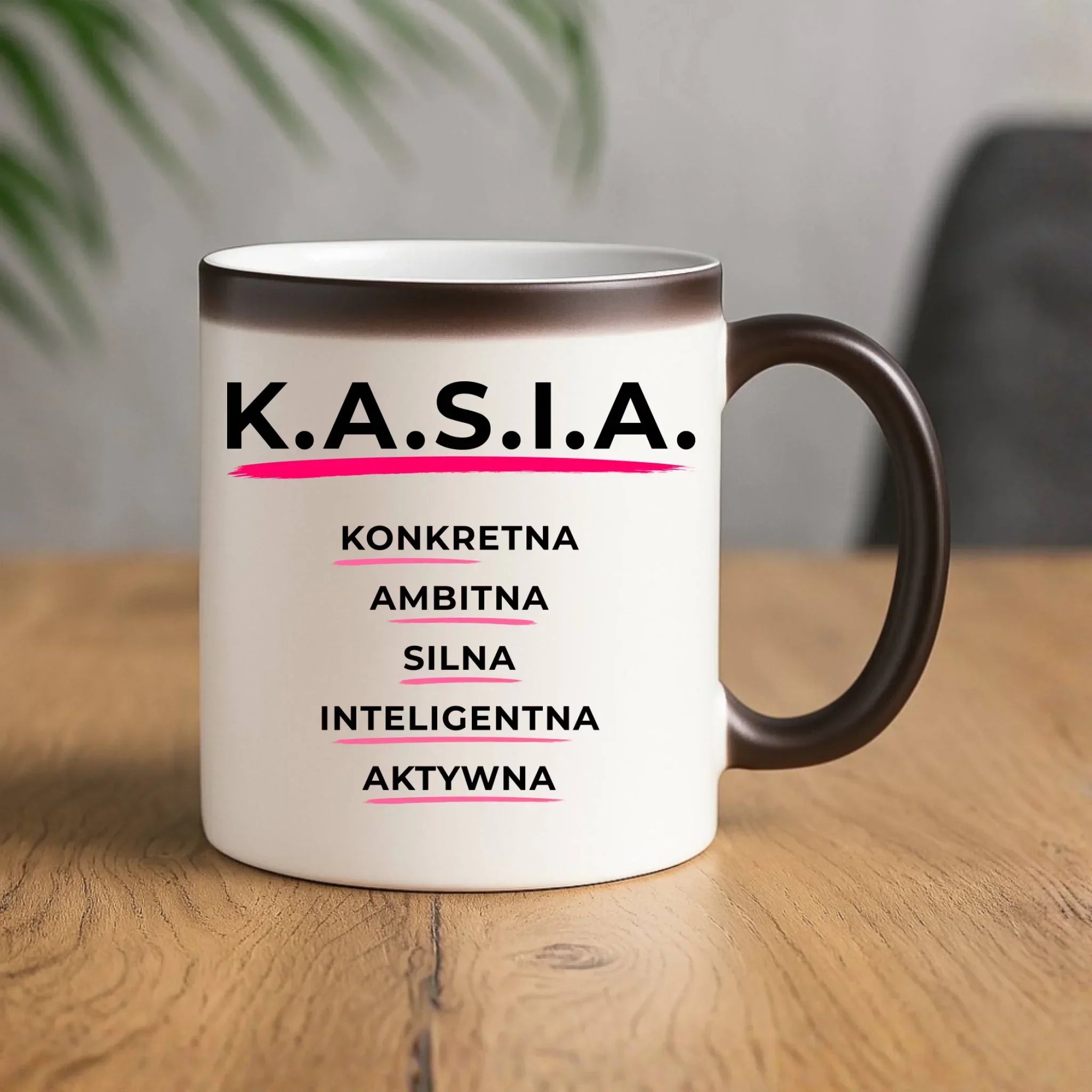 Kubek magiczny - prezent dla Kasi - Katarzyna - K.A.S.I.A. DZ17 - StoryCups.pl