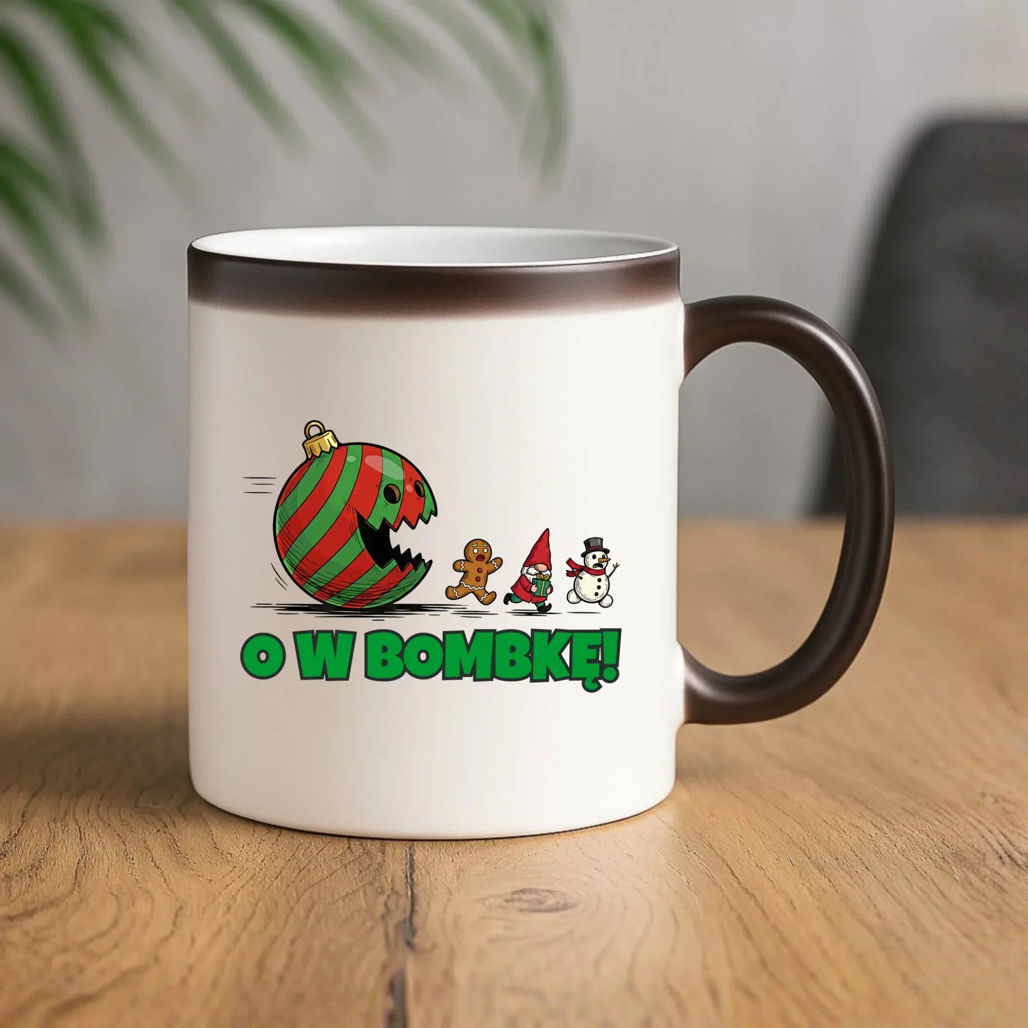Kubek magiczny świąteczny - O w bombkę BN142 - StoryCups.pl