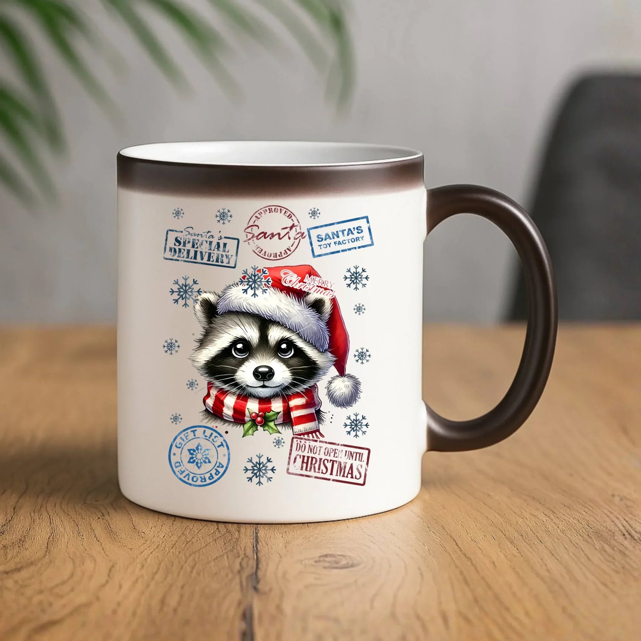 Kubek magiczny świąteczny - Szop - Przesyłka od Mikołaja BN104 - StoryCups.pl