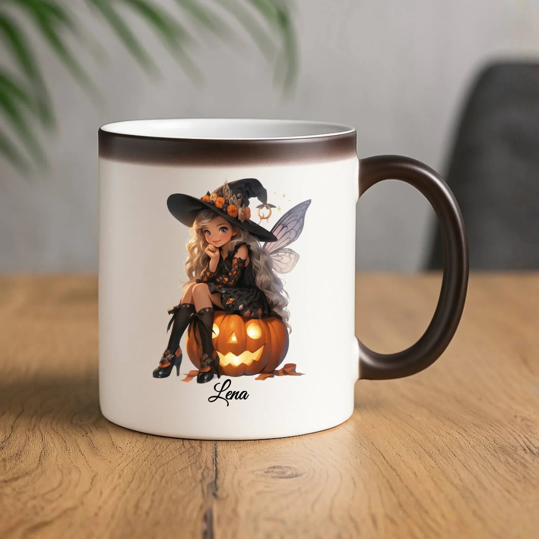 Kubek magiczny na Halloween - Wróżka - wybierz postać - personalizowany HL02 - StoryCups.pl