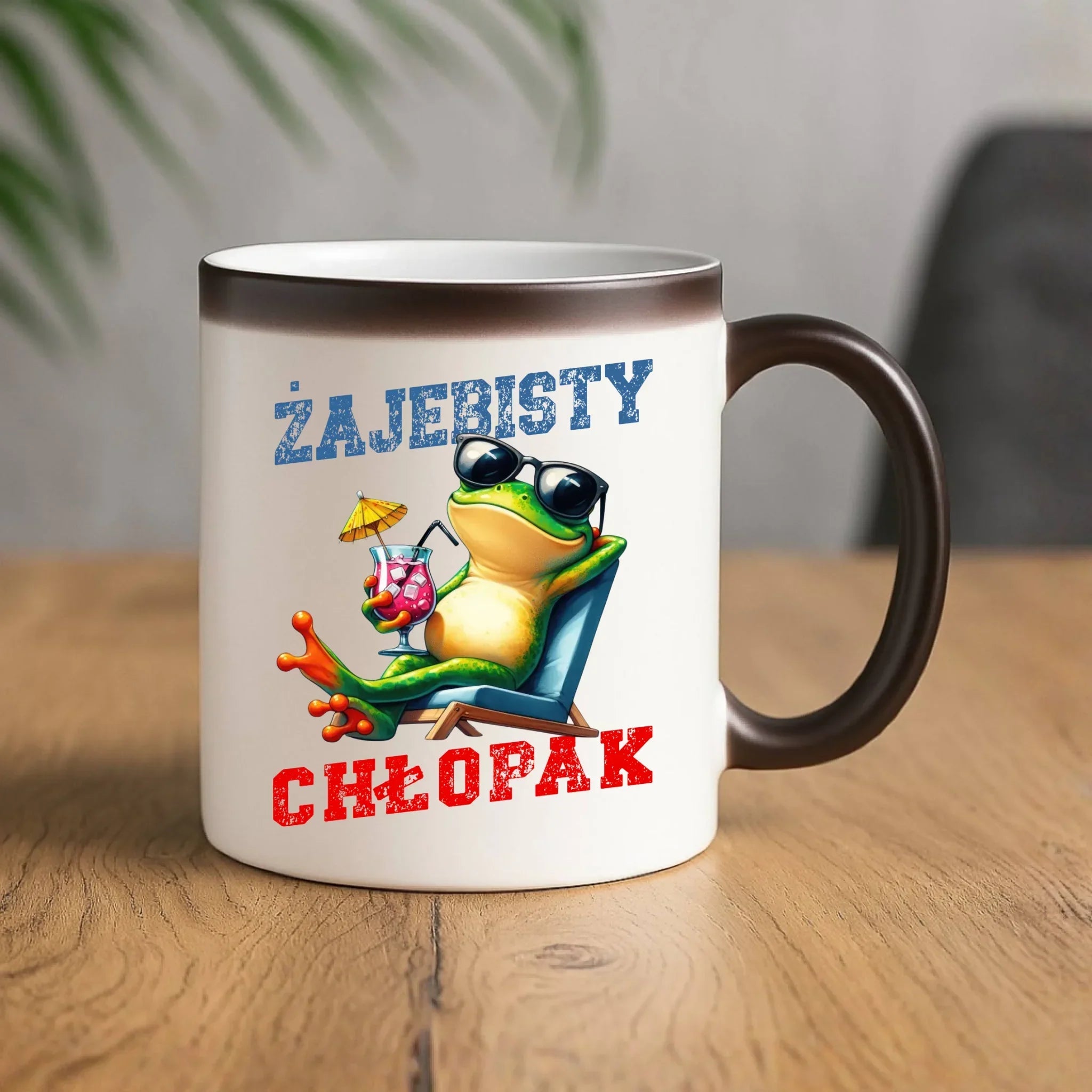 Kubek magiczny z żabą - prezent dla chłopaka - Żajebisty chłopak DCH19 - StoryCups.pl
