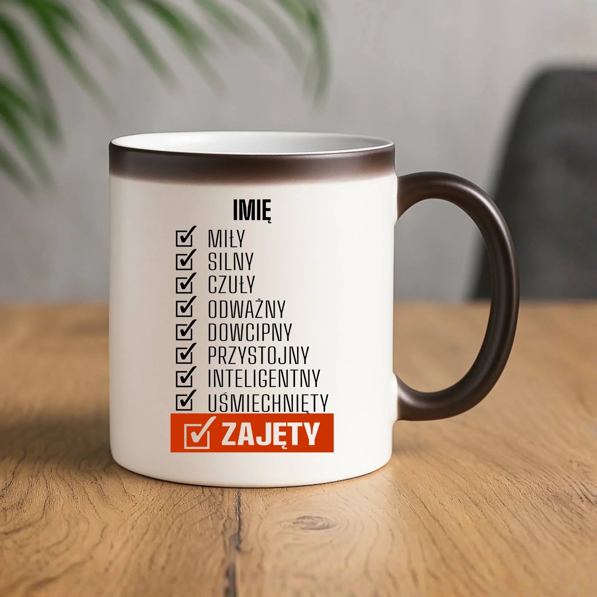 Kubek magiczny - Zajęty prezent dla chłopaka męża narzeczonego - personalizowany DCH05 - StoryCups.pl