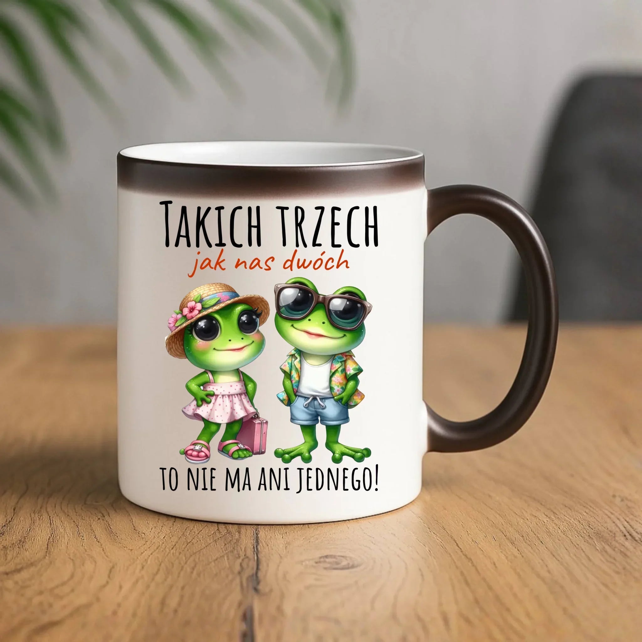 Kubek magiczny dla par - Żabki Takich trzech jak nas dwóch DCH11 - StoryCups.pl