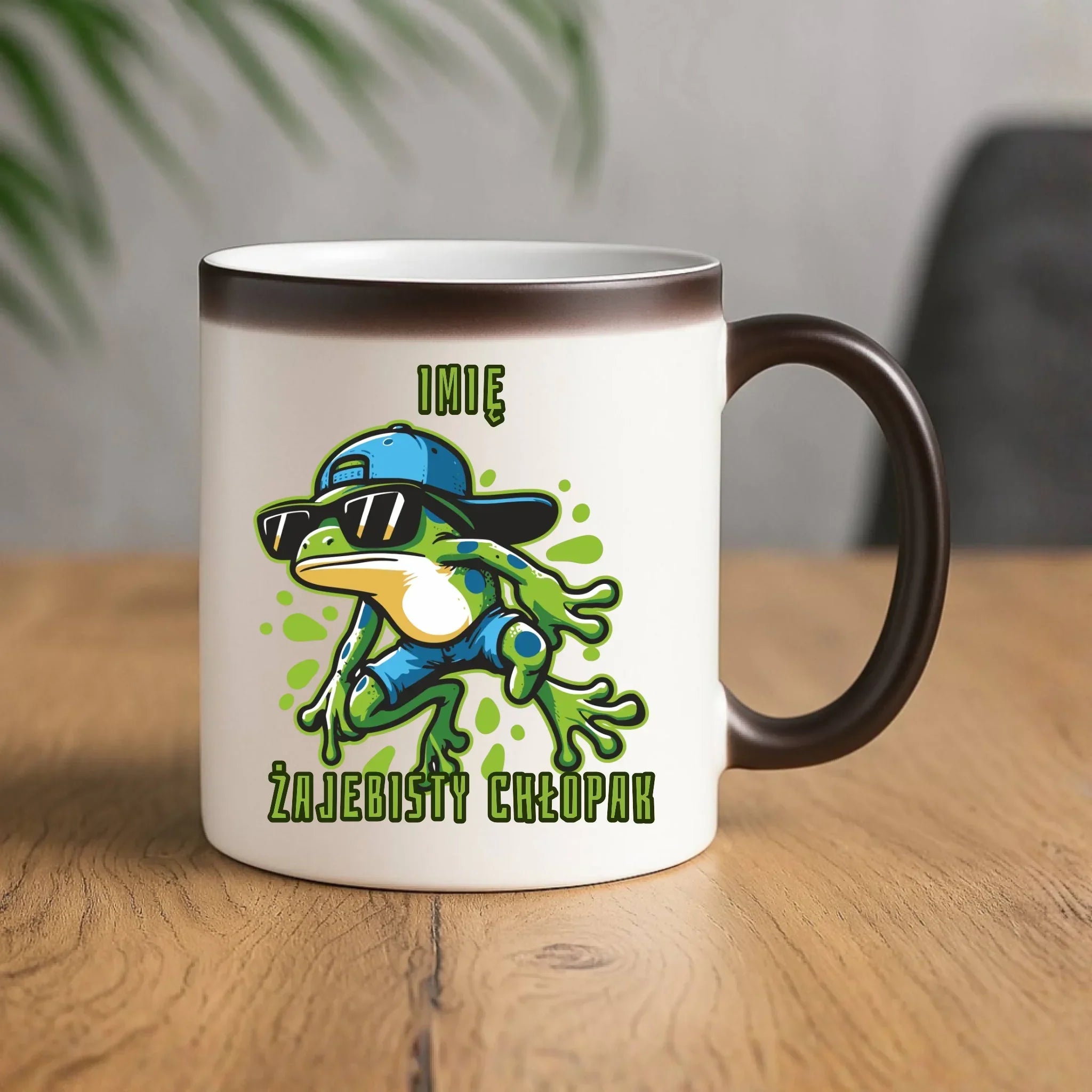 Kubek magiczny - Żajebisty Chłopak prezent na Dzień Chłopaka - personalizowany DCH02 - StoryCups.pl