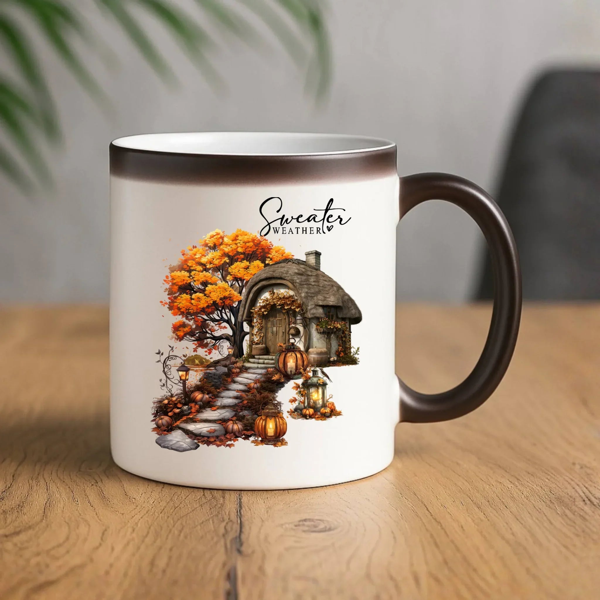 Kubek magiczny jesienny - Sweater weather JS15 - StoryCups.pl