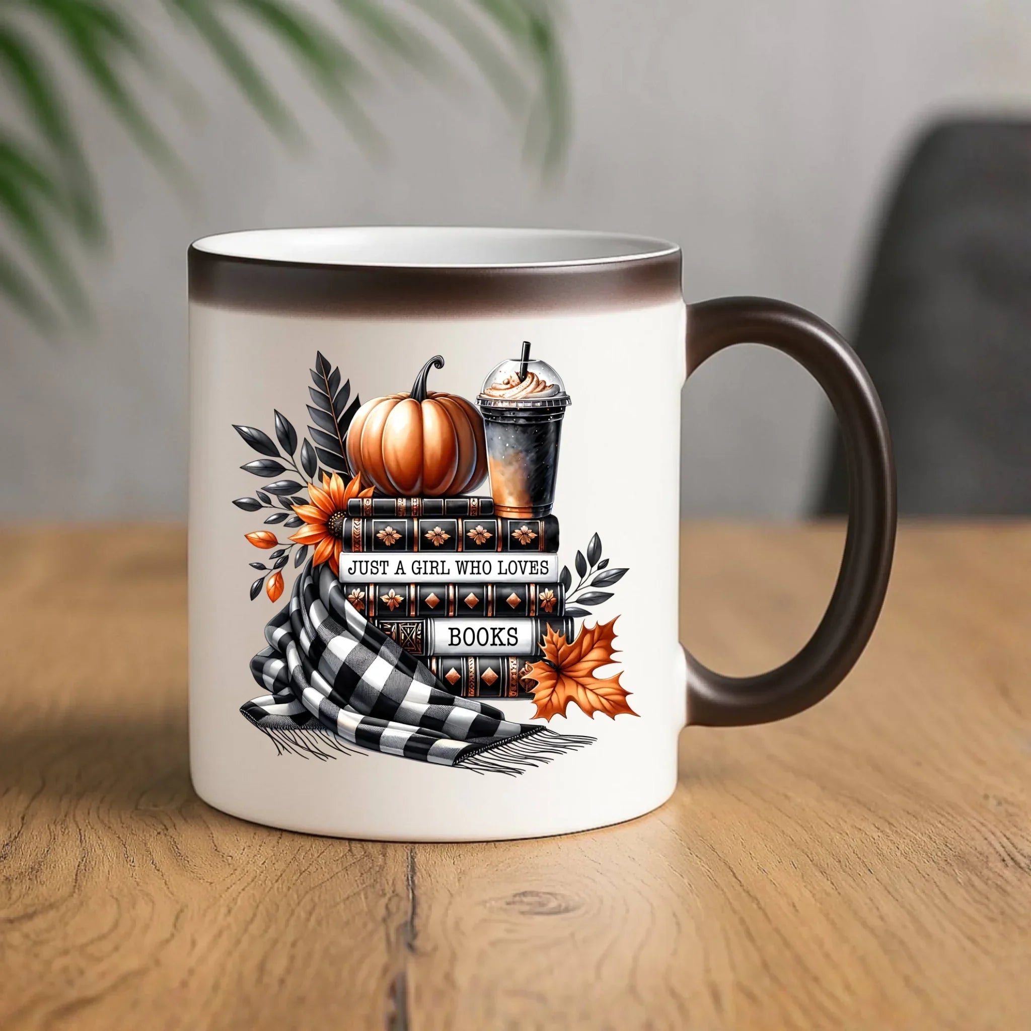 Kubek magiczny jesieniara - Książkara - prezent dla miłośniczki czytania książek JS13 - StoryCups.pl