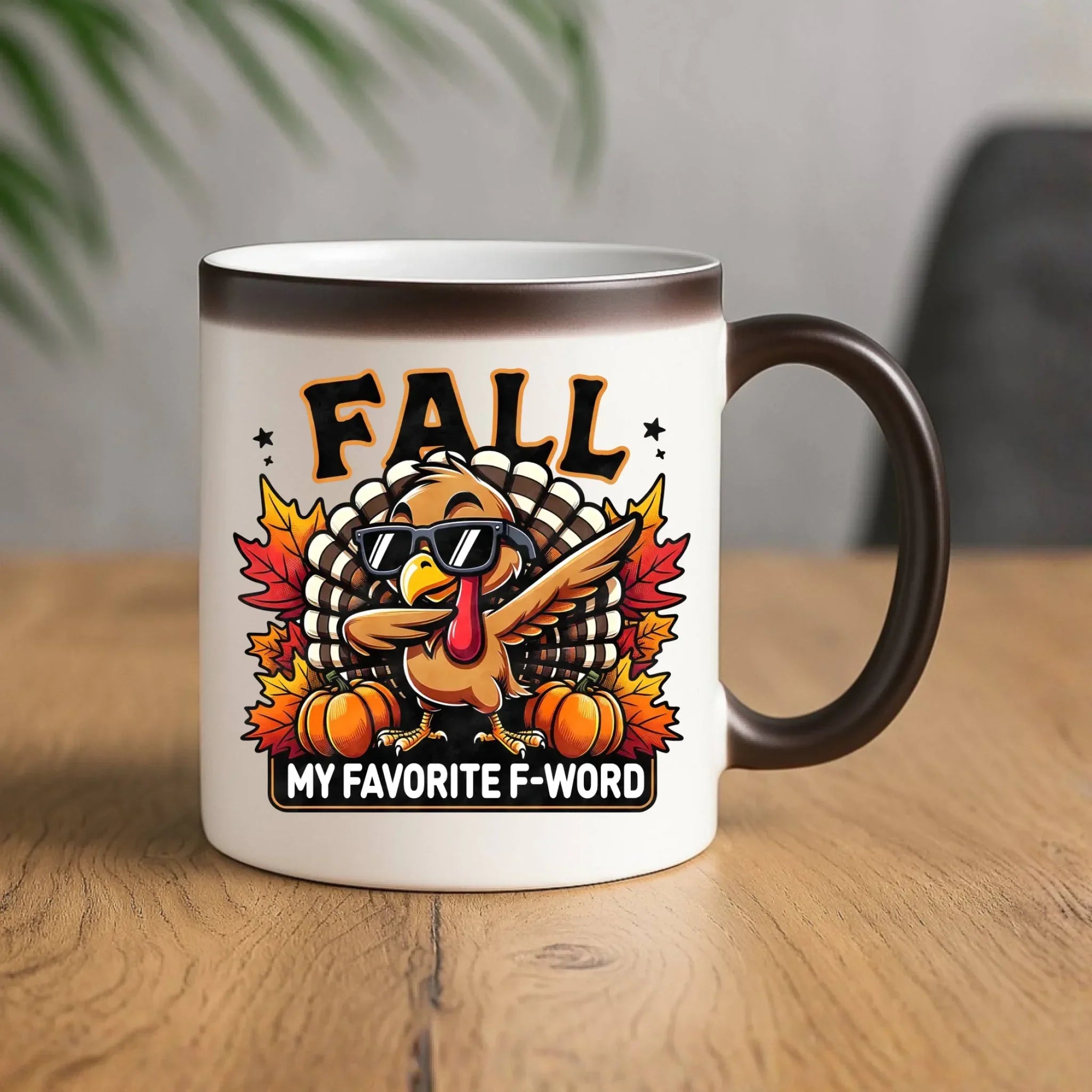 Kubek magiczny jesienny - FALL my favorite F-word JS11 - StoryCups.pl