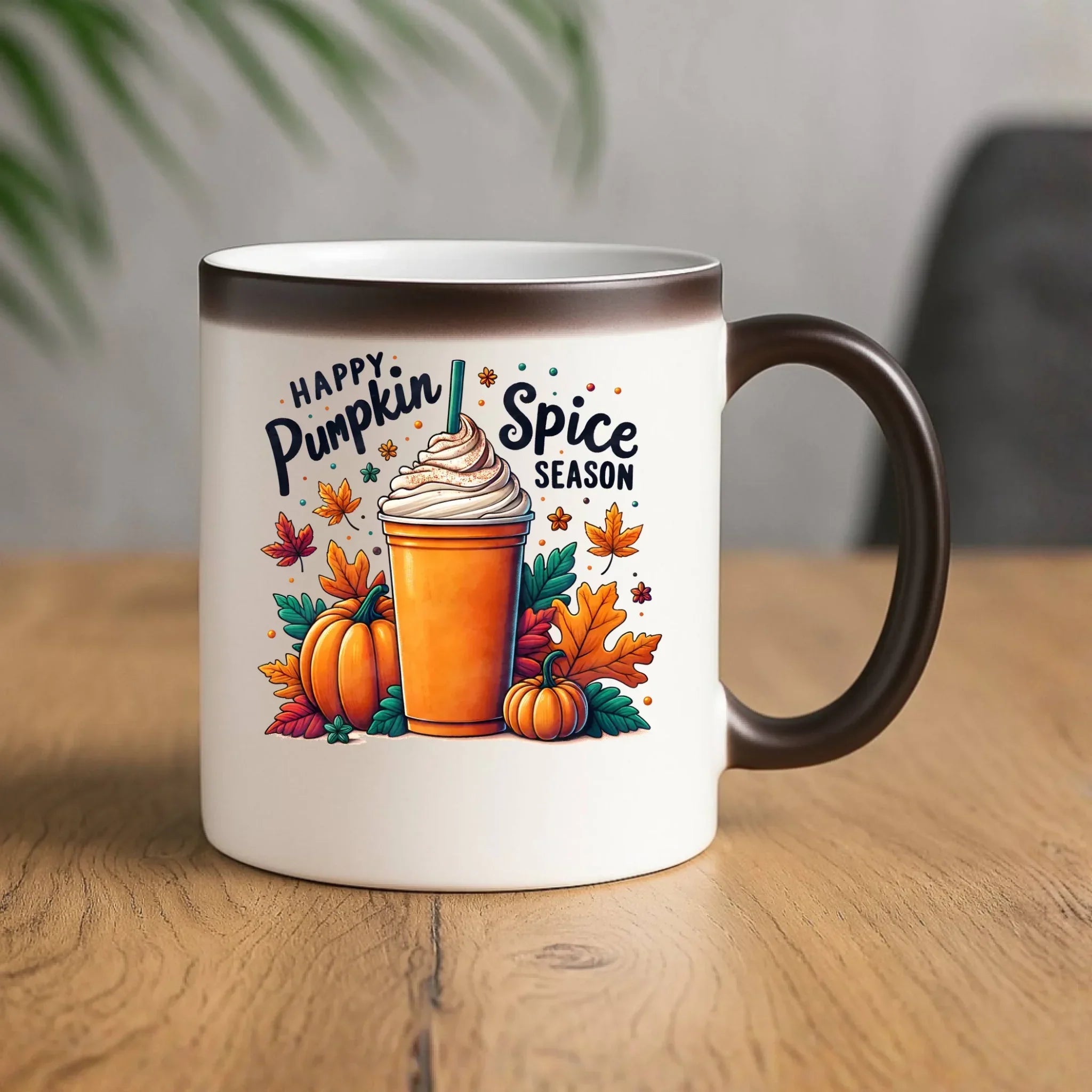 Kubek magiczny jesienny - Pumpkin Spice - kawa dyniowa JS02 - StoryCups.pl