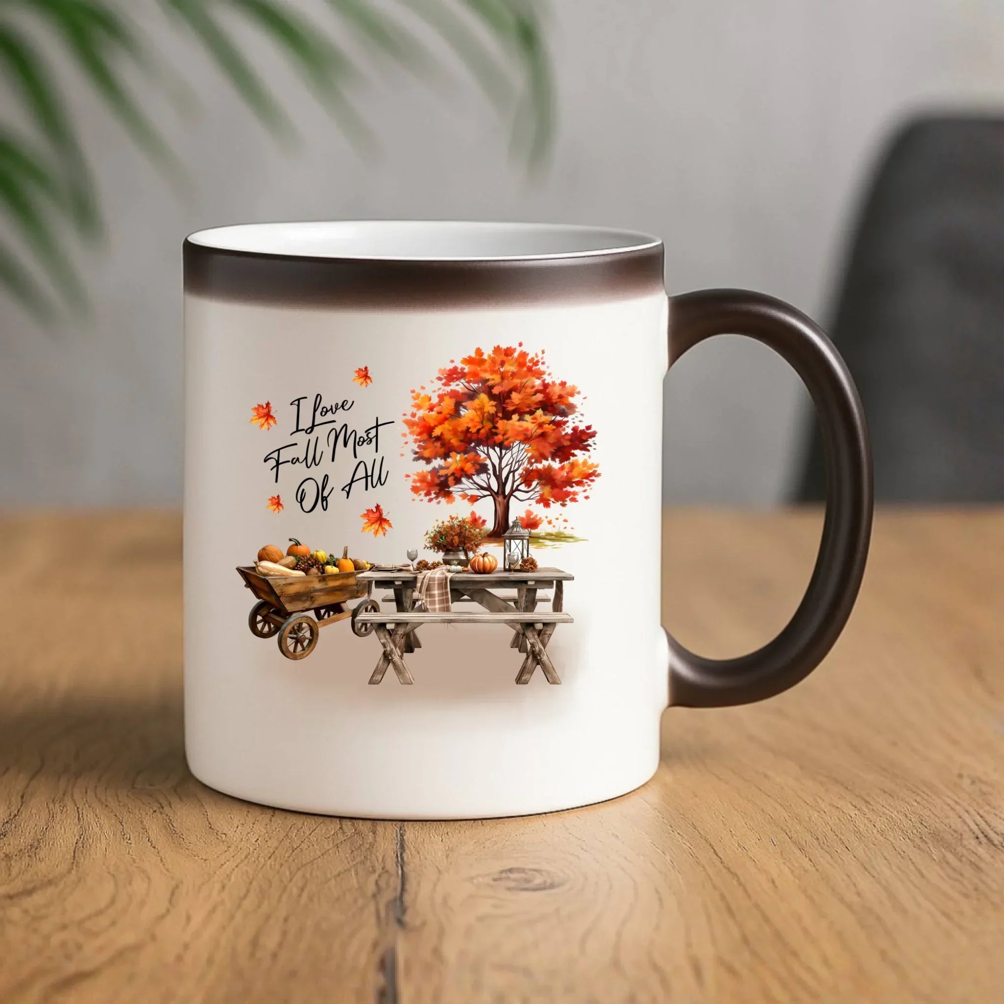 Kubek magiczny jesieniara – Jesienny piknik z dyniami JS04 - StoryCups.pl