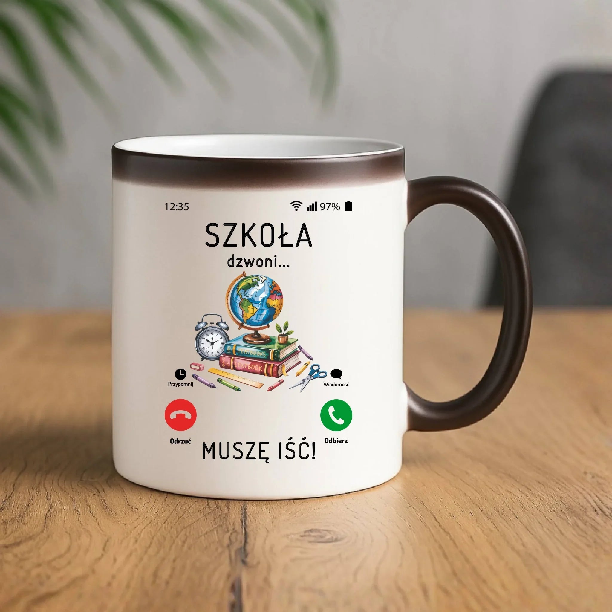 Kubek magiczny Szkoła dzwoni muszę iść SZ09 - StoryCups.pl