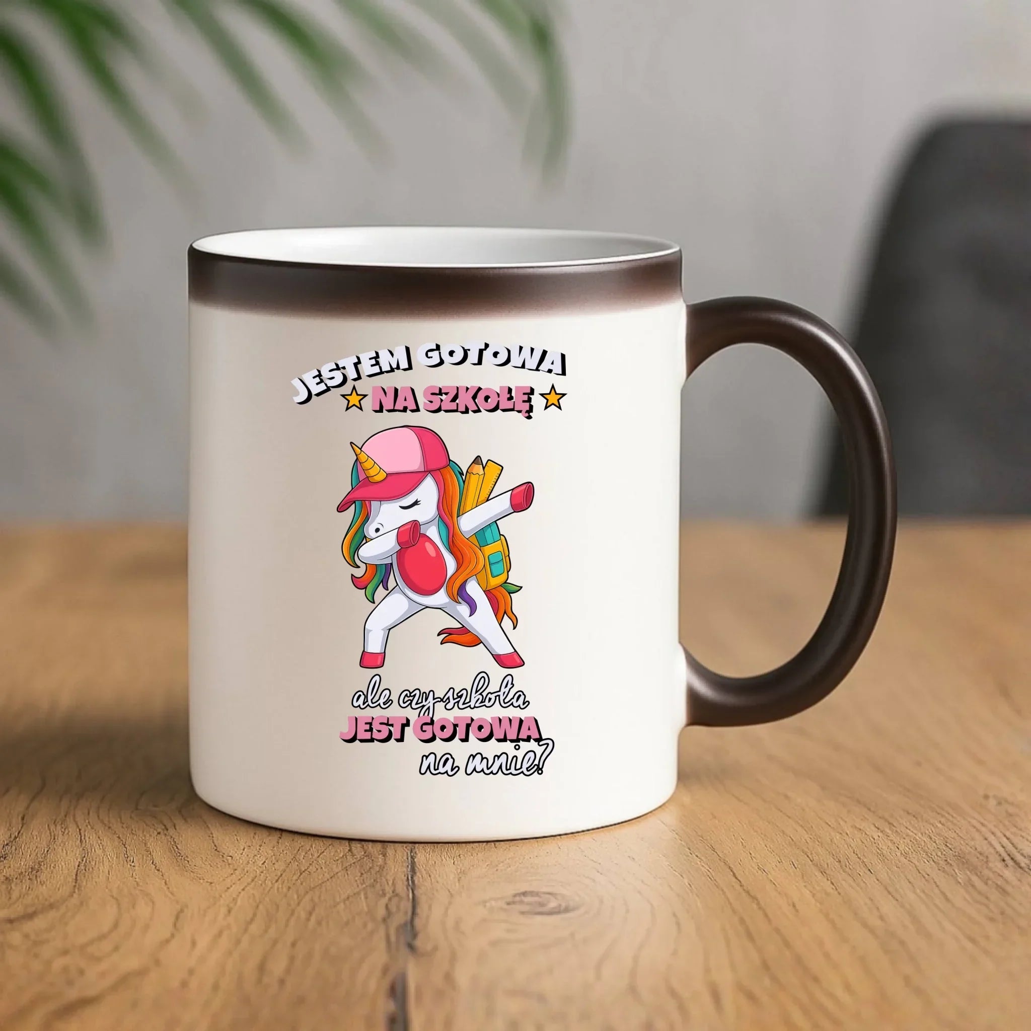 Kubek magiczny z jednorożcem Jestem gotowa na szkołę SZ04