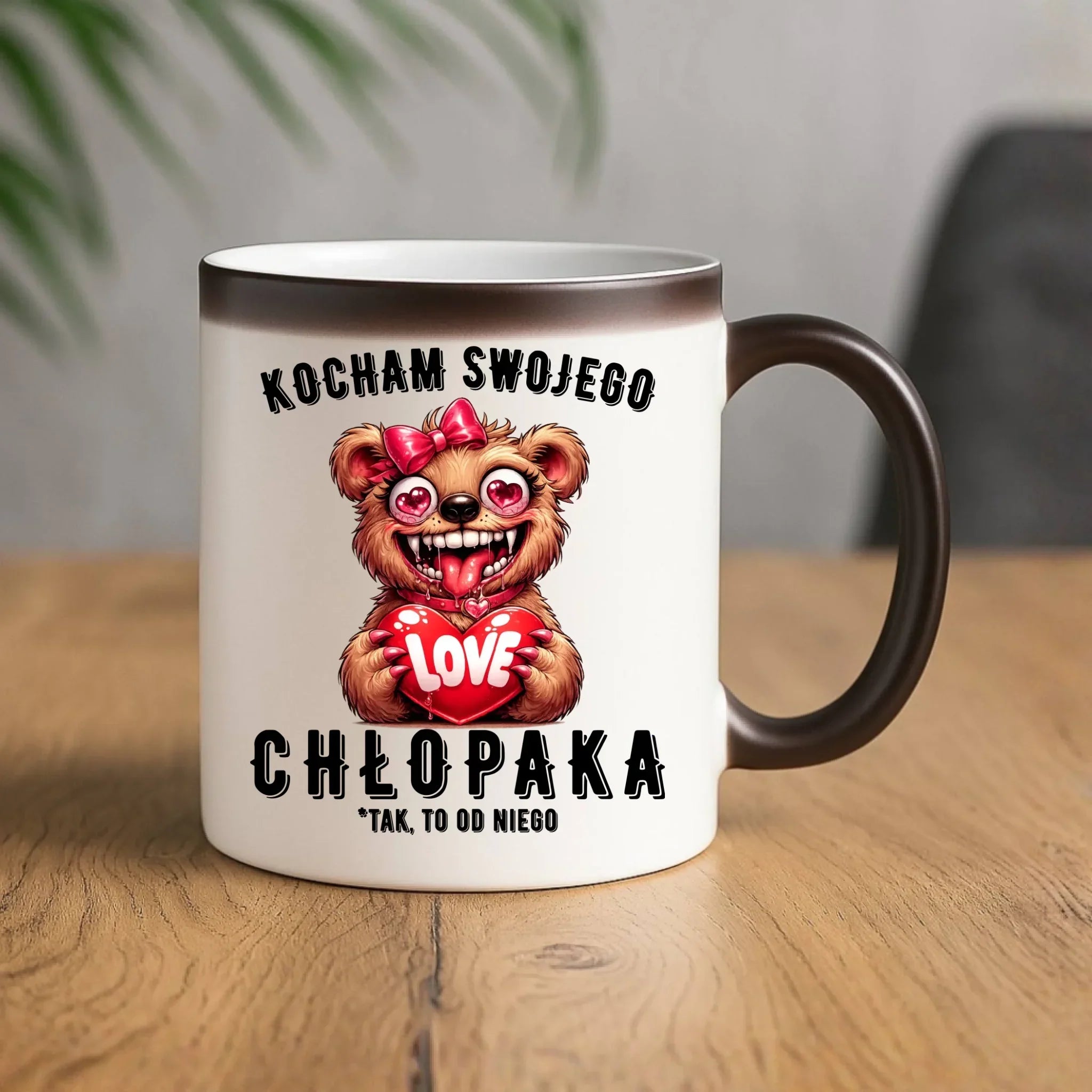 Kubek magiczny dla dziewczyny - Kocham swojego chłopaka W89 - StoryCups.pl