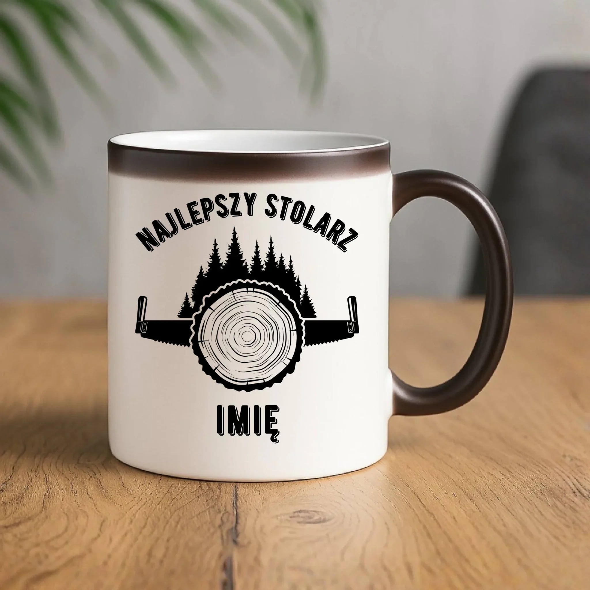 Kubek magiczny dla stolarza - Najlepszy stolarz - personalizowany ZS01 - StoryCups.pl