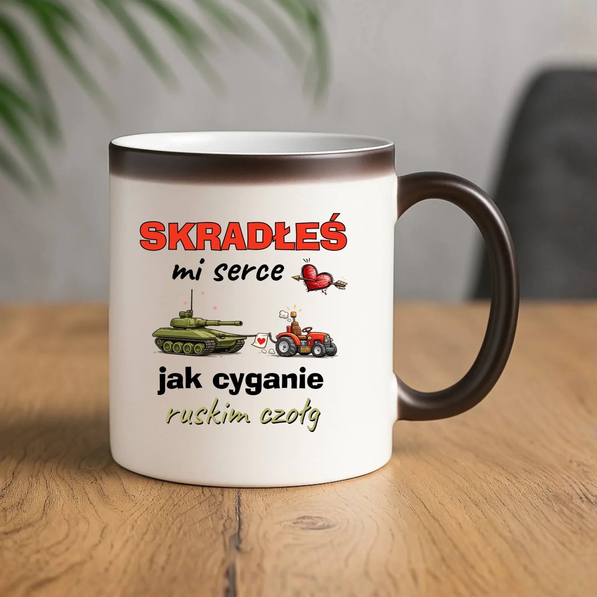 Kubek magiczny - Skradłeś mi serce jak cyganie ruskim czołg W77 - StoryCups.pl