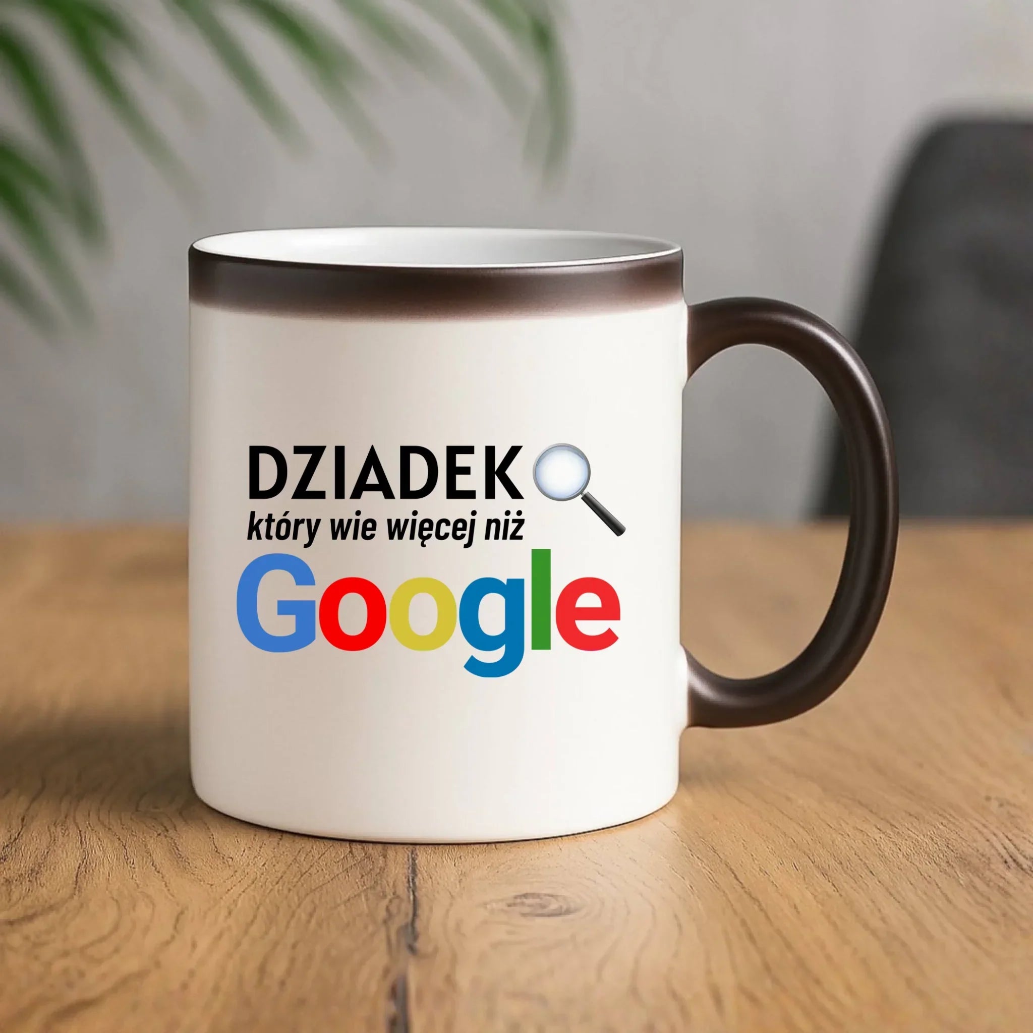 Kubek magiczny dla dziadka - Dziadek który wie więcej niż google D44 - StoryCups.pl