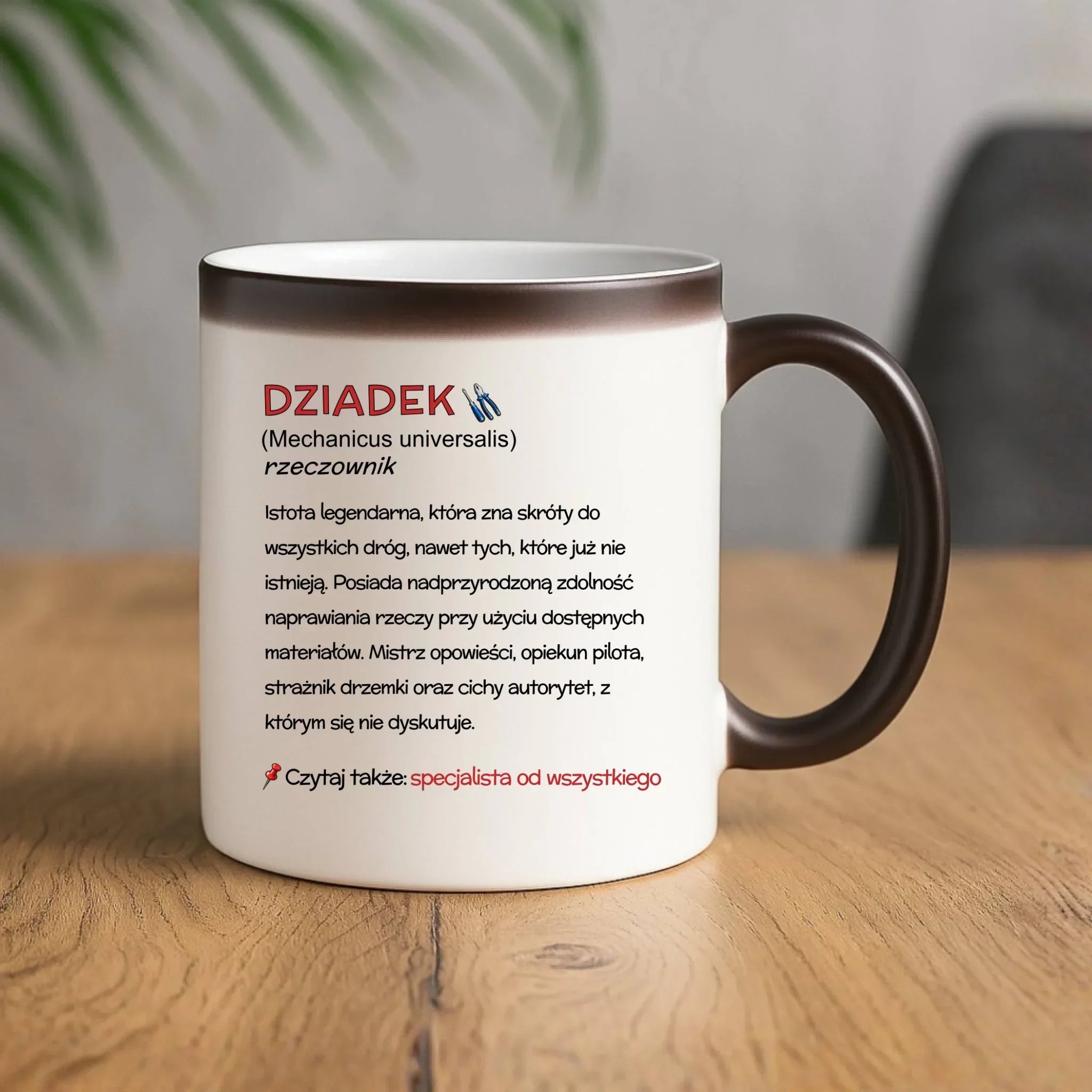 Kubek magiczny dla dziadka - Dziadek śmieszna definicja D43 - StoryCups.pl