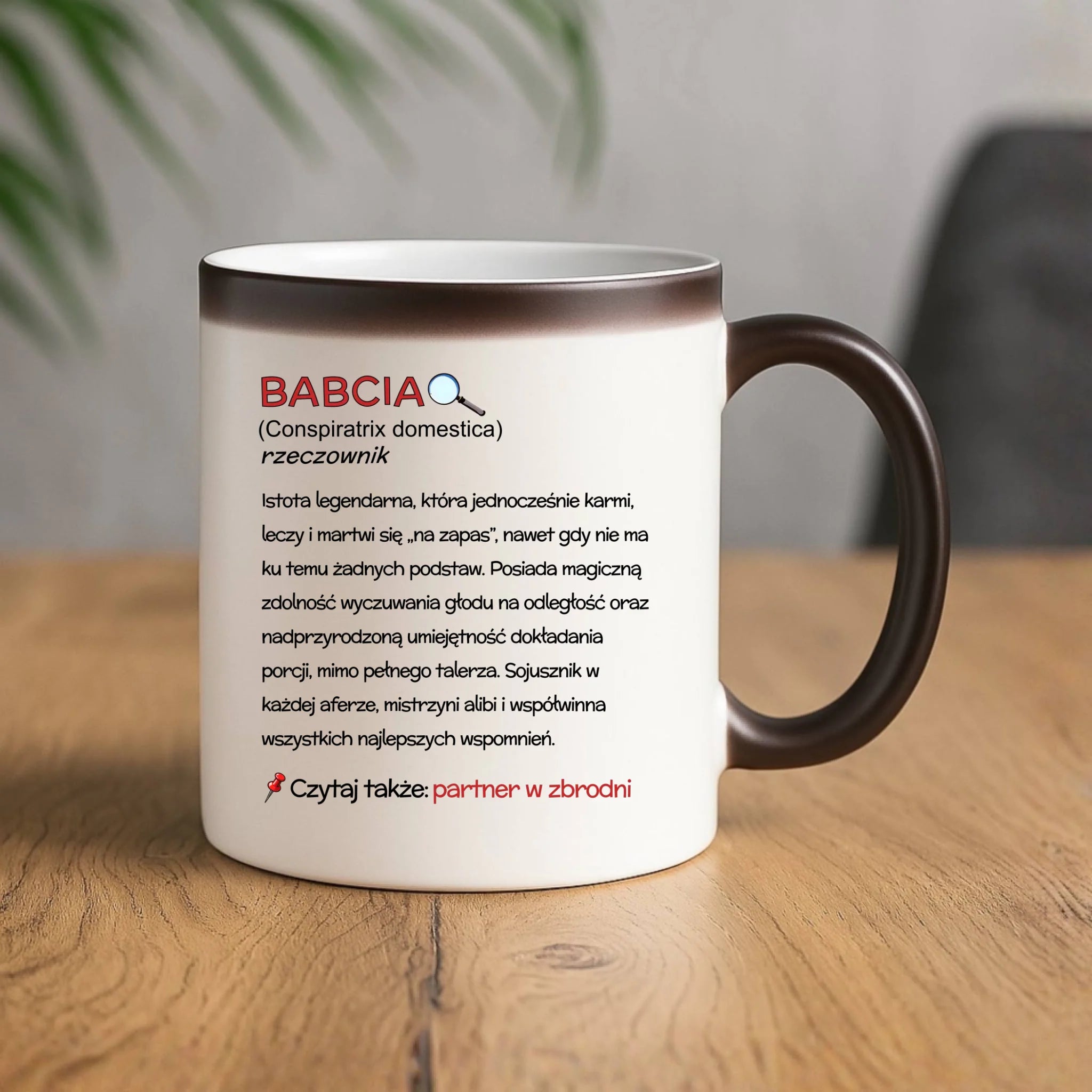 Kubek magiczny dla babci - Babcia śmieszna definicja B35