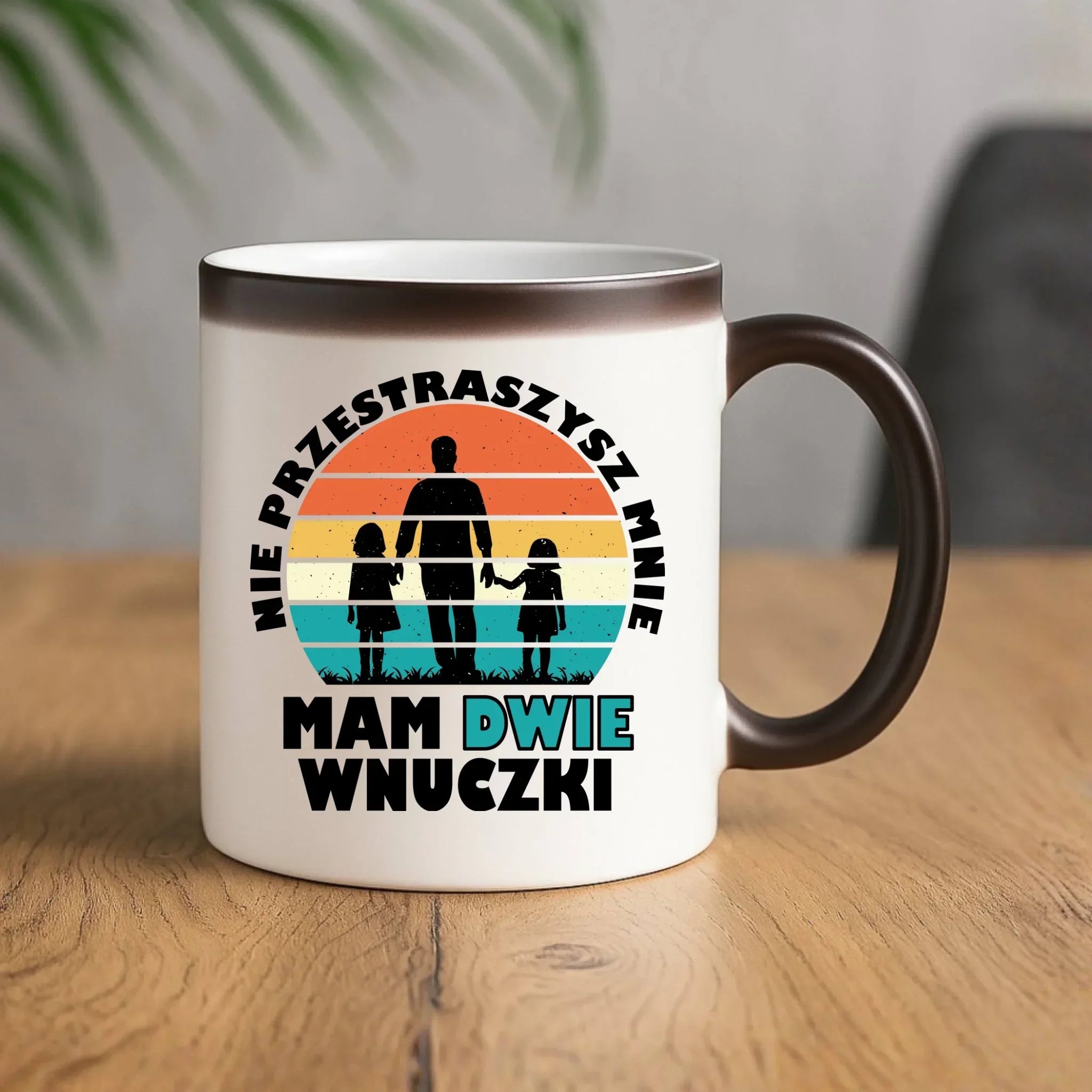 Kubek magiczny dla dziadka - Nie przestraszysz mnie mam dwie wnuczki D41 - StoryCups.pl