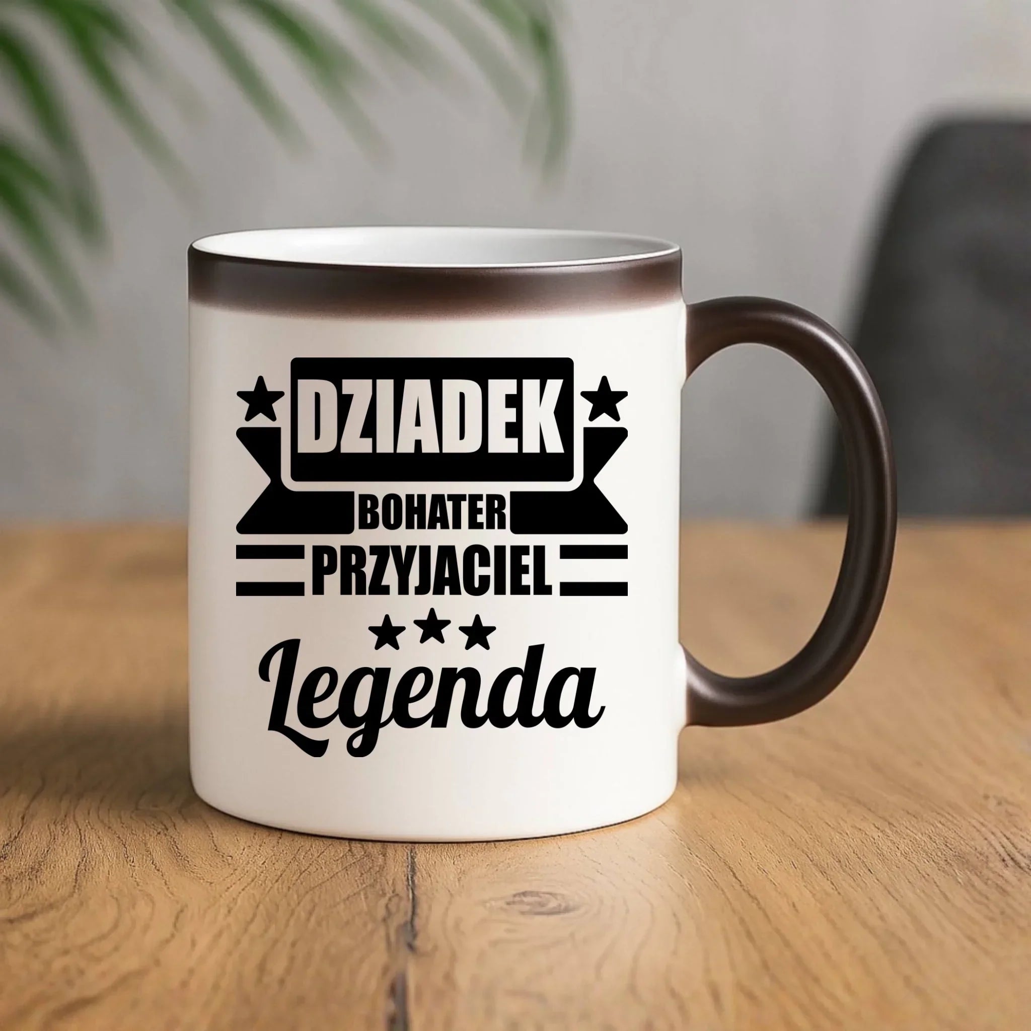 Kubek magiczny dla dziadka - Bohater przyjaciel legenda D20 - StoryCups.pl