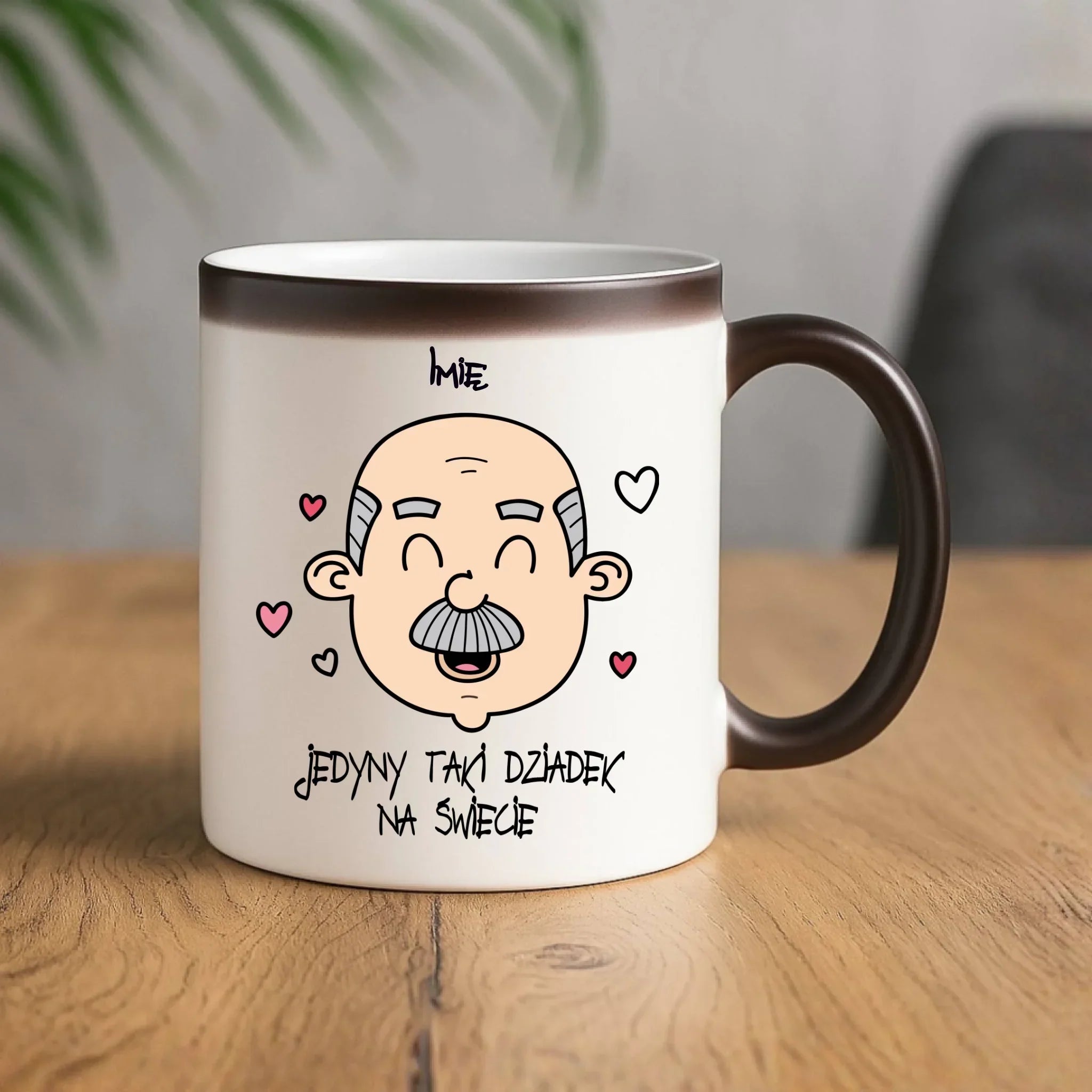 Kubek magiczny dla dziadka - Jedyny taki dziadek na świecie - personalizowany D15 - StoryCups.pl