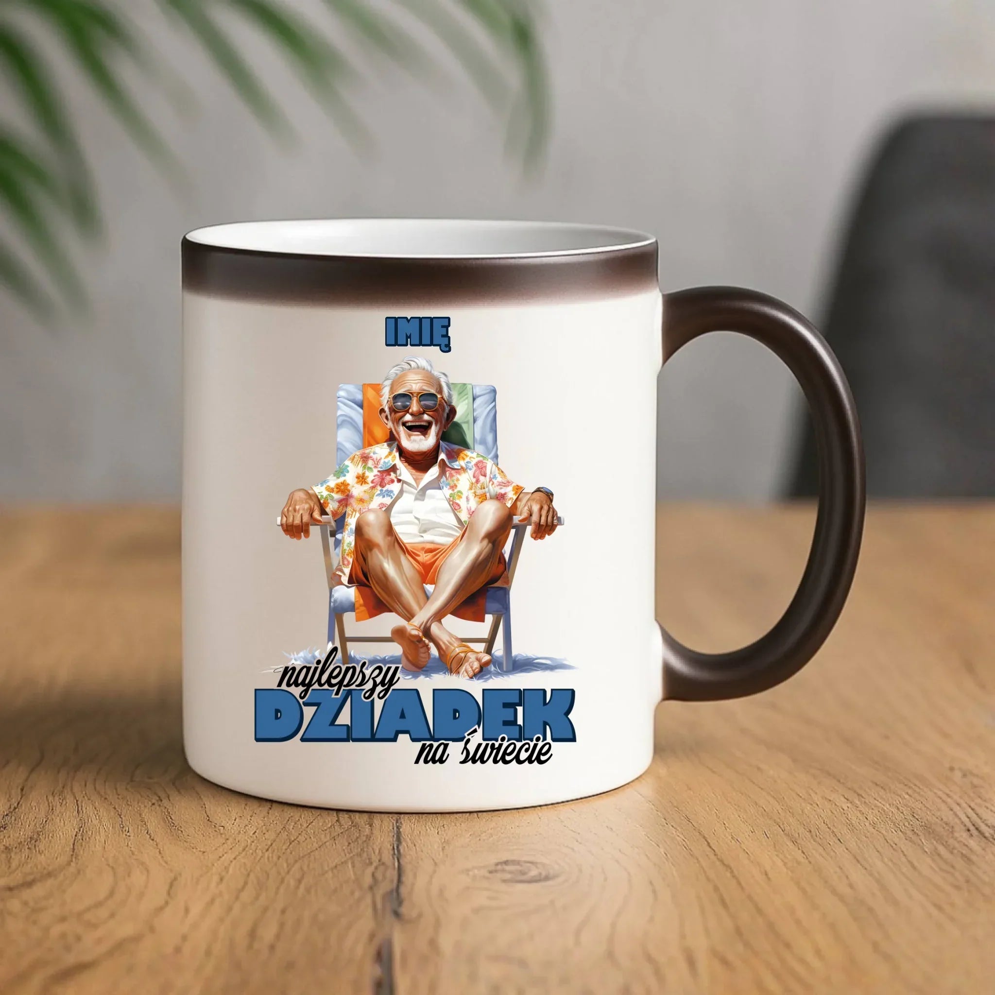 Kubek magiczny dla dziadka - Najlepszy Dziadek na świecie - personalizowany D14 - StoryCups.pl