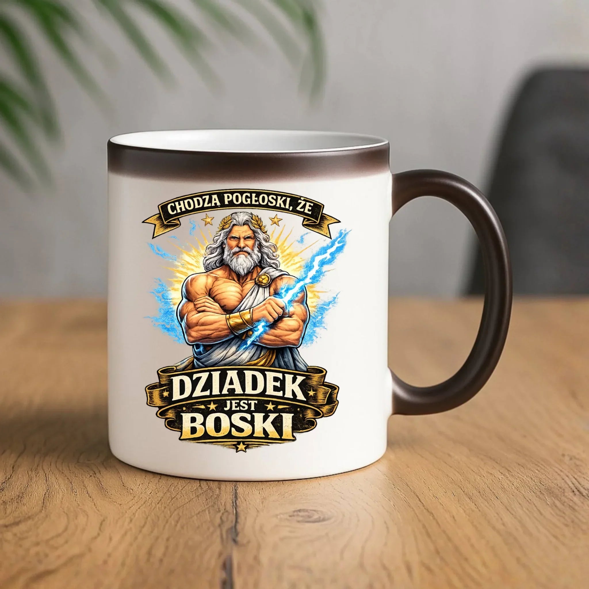 Kubek magiczny dla dziadka - Chodzą pogłoski, że dziadek jest boski D16 - StoryCups.pl