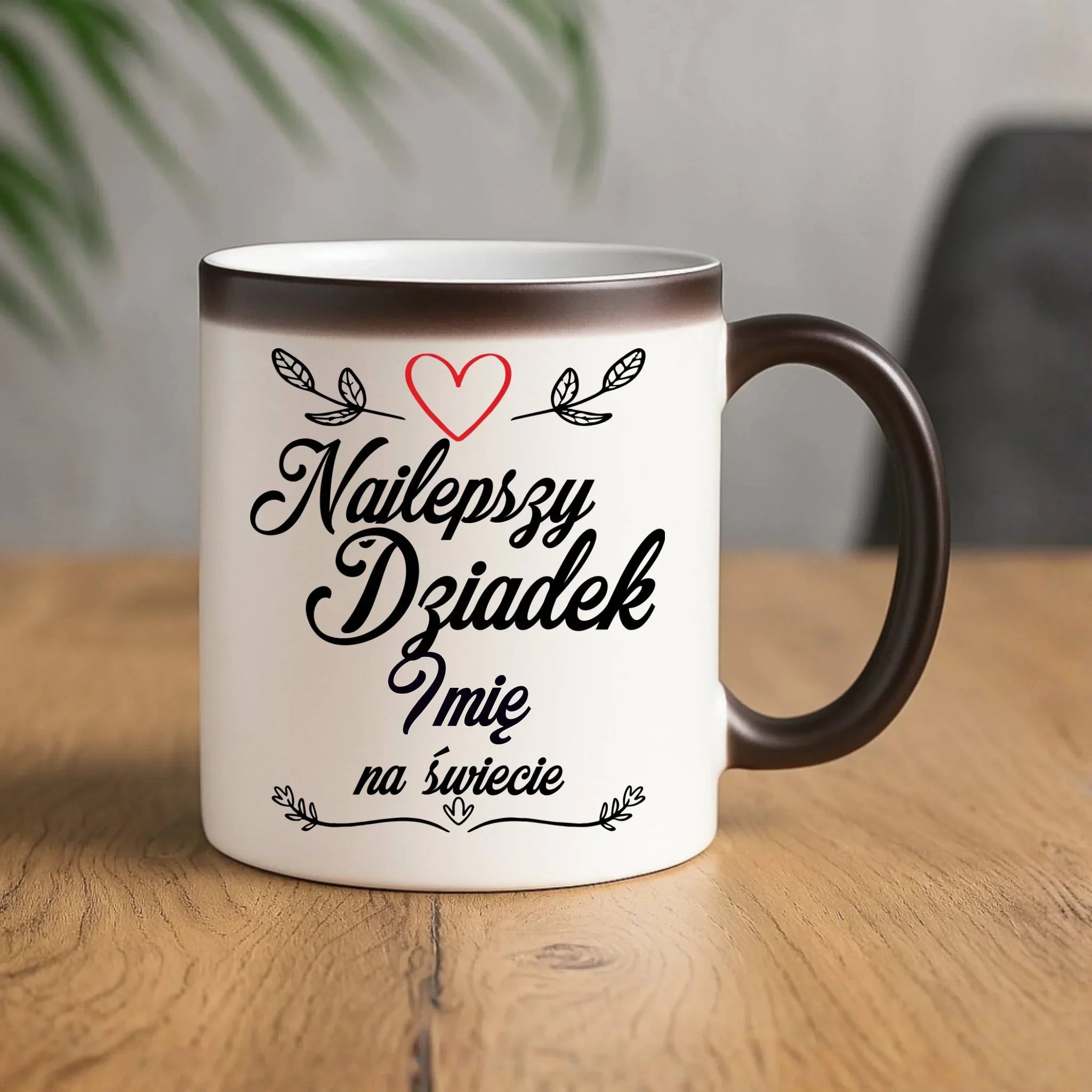 Kubek magiczny dla dziadka - Najlepszy dziadek na Świecie - personalizowany D12 - StoryCups.pl